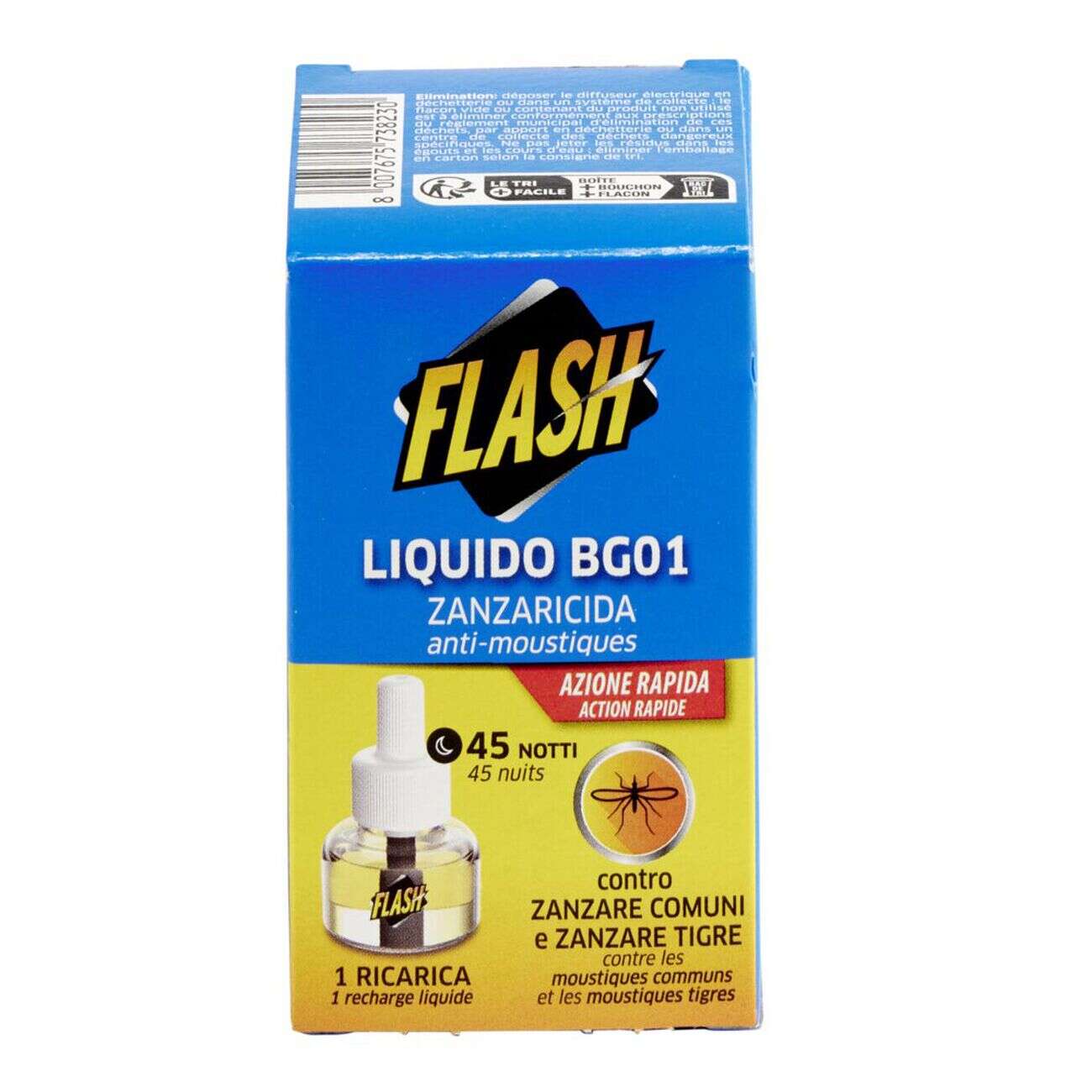 Recharge liquide pour diffuseur anti moustiques Flash 45 nuits