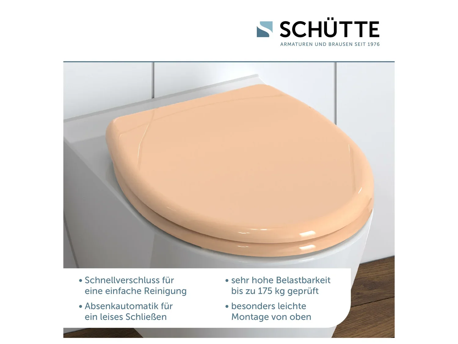 Schtte Abattant WC, avec fermeture en douceur
