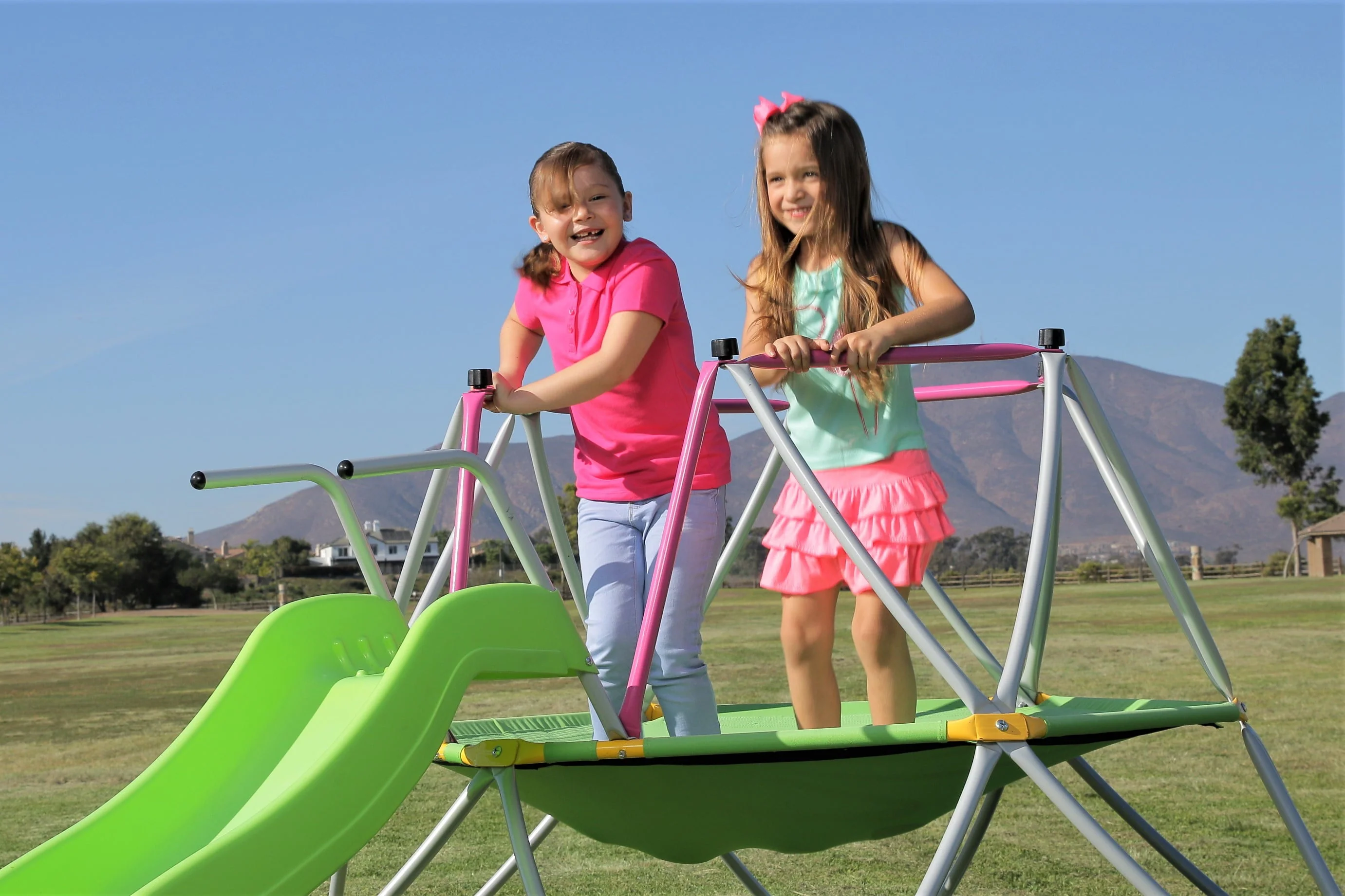 Platports Kids Dome Climber with Slide Set Indoor Outdoor Playground Age 3 10 55 inches mat Image 6