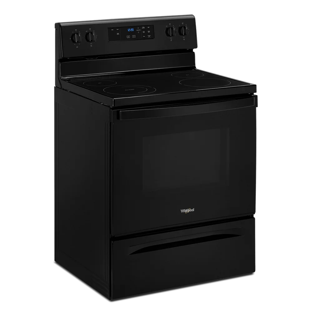 30 in. 5.3 cu. ft. 4-Burner Electric Range in Black with Storage Drawer - Image 5
