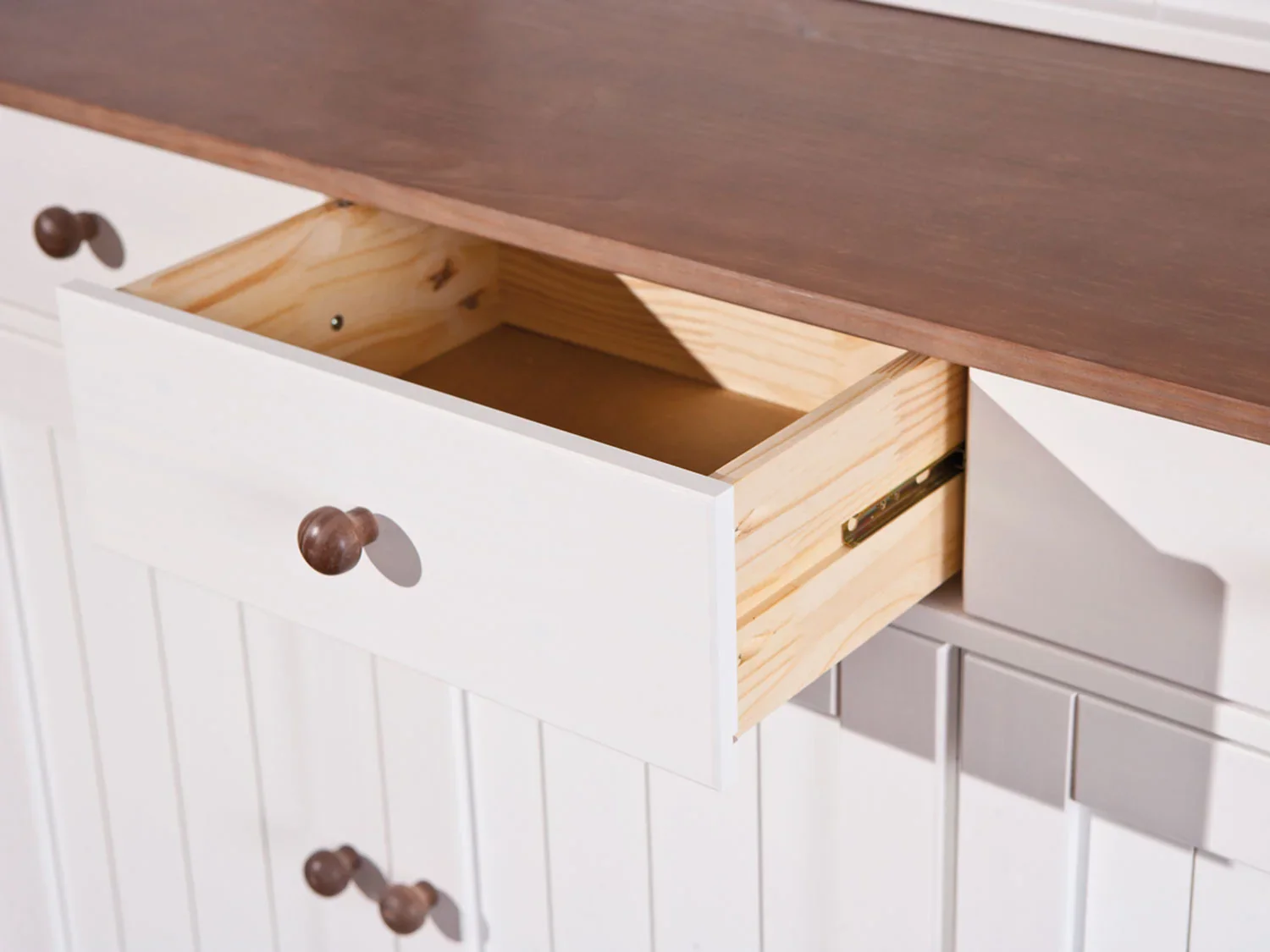 Inter Link Commode haut de gamme style campagnard, bois de pin