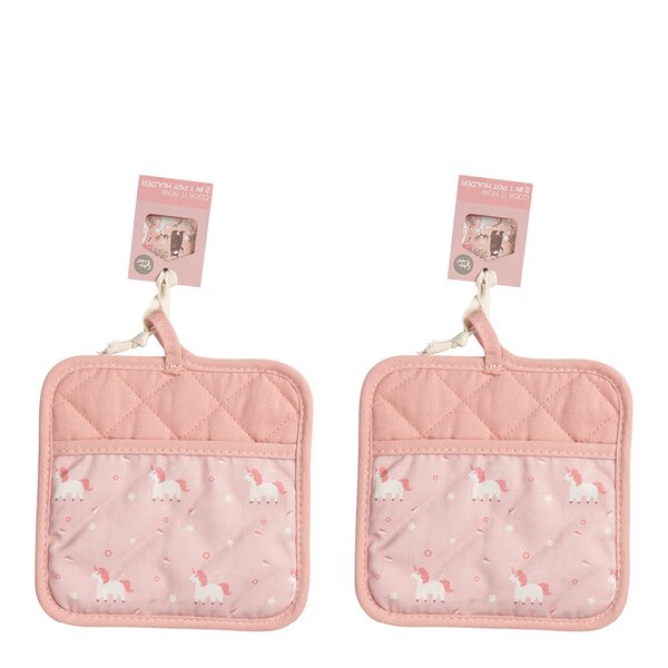 Chic Kids gryteklut 17,5x17,5 cm 2 stk enhjørning