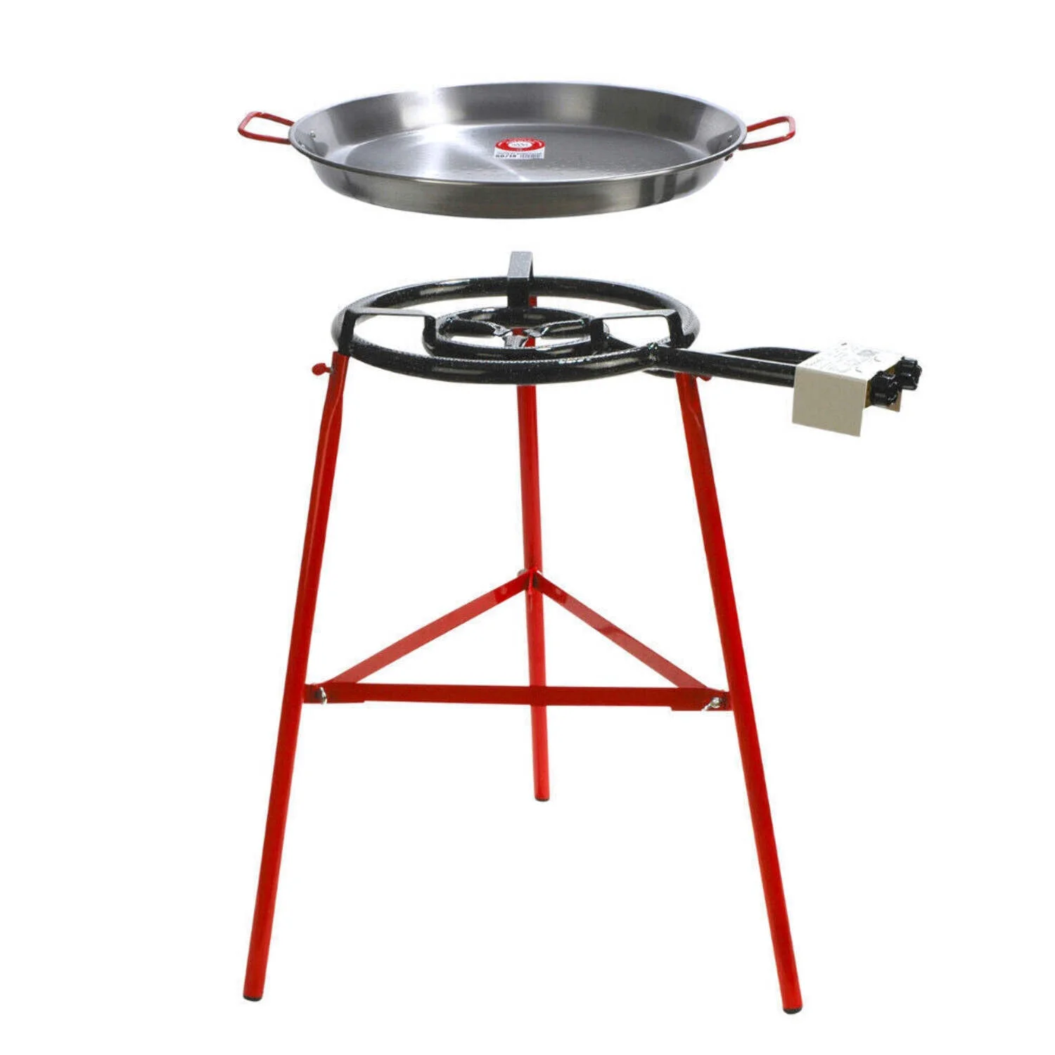 Tabarca Paella Pan Set with Burner, Outdoor Pan and Reinforced Legs(14 Servings) - Image 4