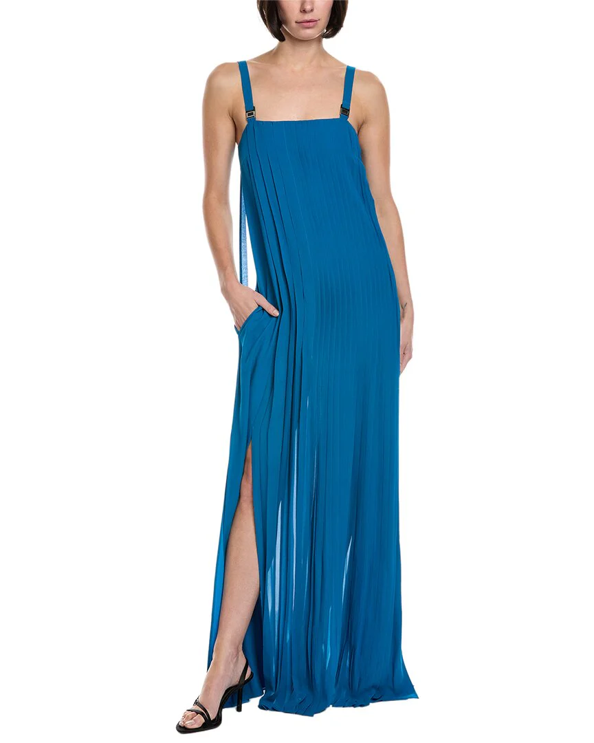 emerald green velvet bridesmaid dress AKRIS Size 12 Dark Green Wool Crepe Sleeveless V-Neck Midi Dress