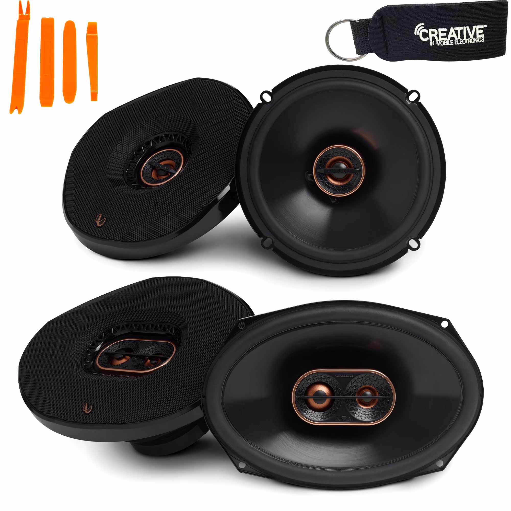 Reference REF-6532EX 6.5" 2-Way Car Audio Speakers, And REF-9633IX 6x9" 3-Way Car Audio Speakers Package