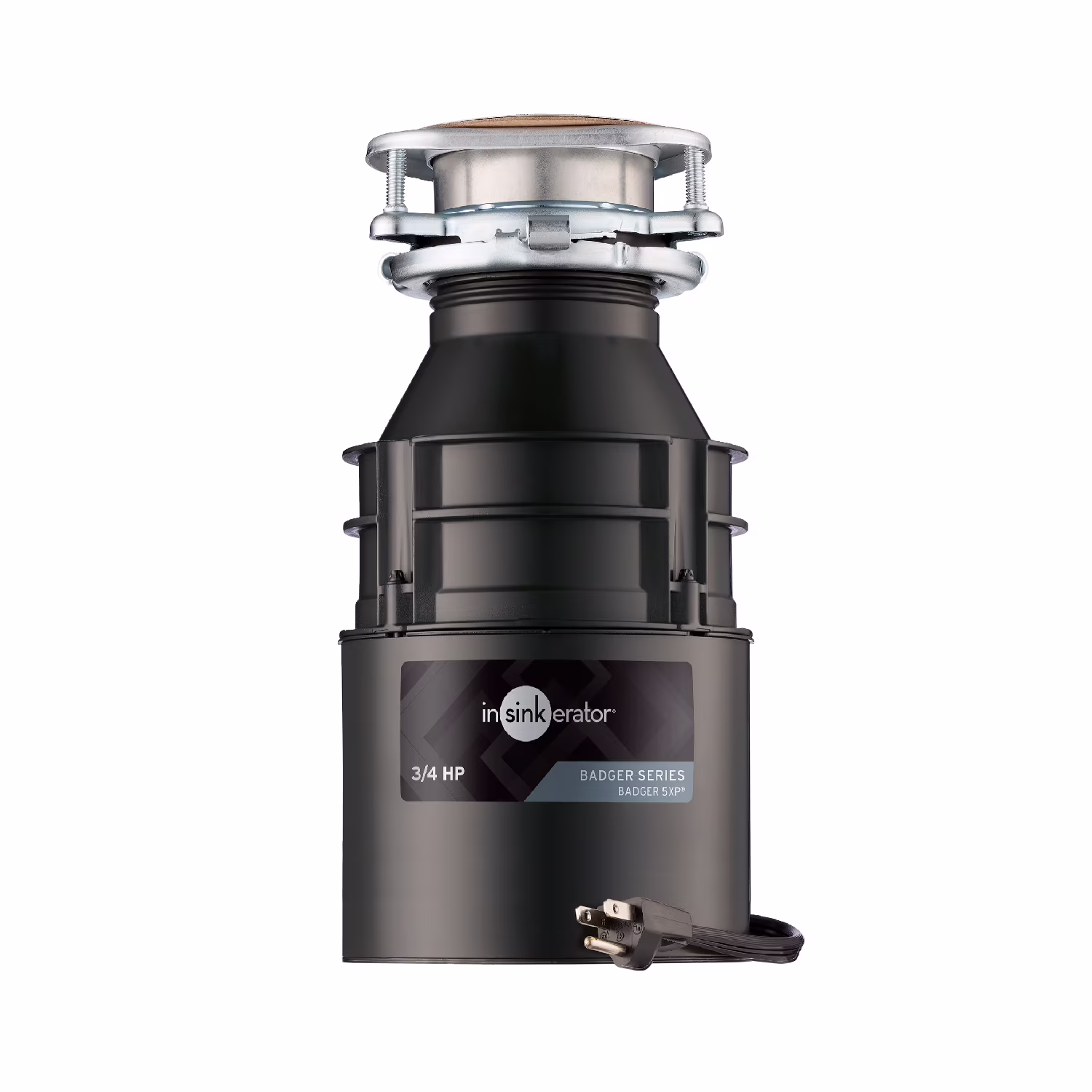 Badger 5XP W/C, 3/4 HP Continuous Feed Kitchen Garbage Disposal with Power Cord, Badger Series(Other)