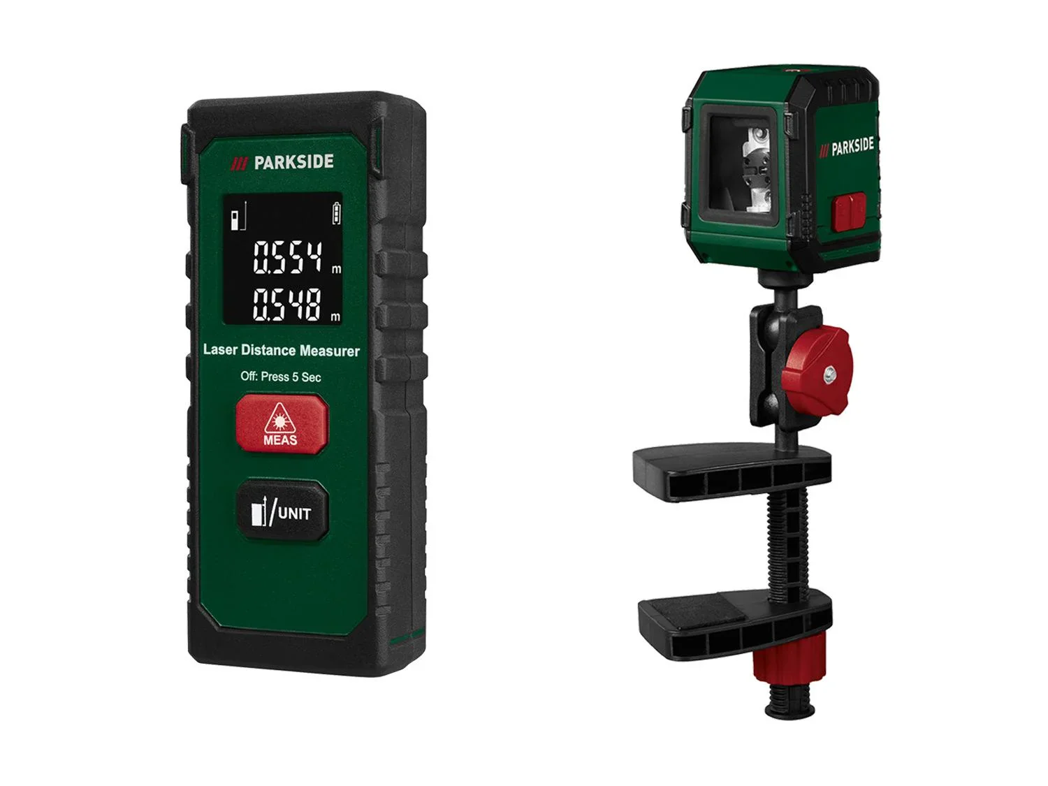 PARKSIDE Tlmtre laser PLEM 20 B6, 20 m ou Niveau laser en croix PKLL 7 F7, rouge, 7 m