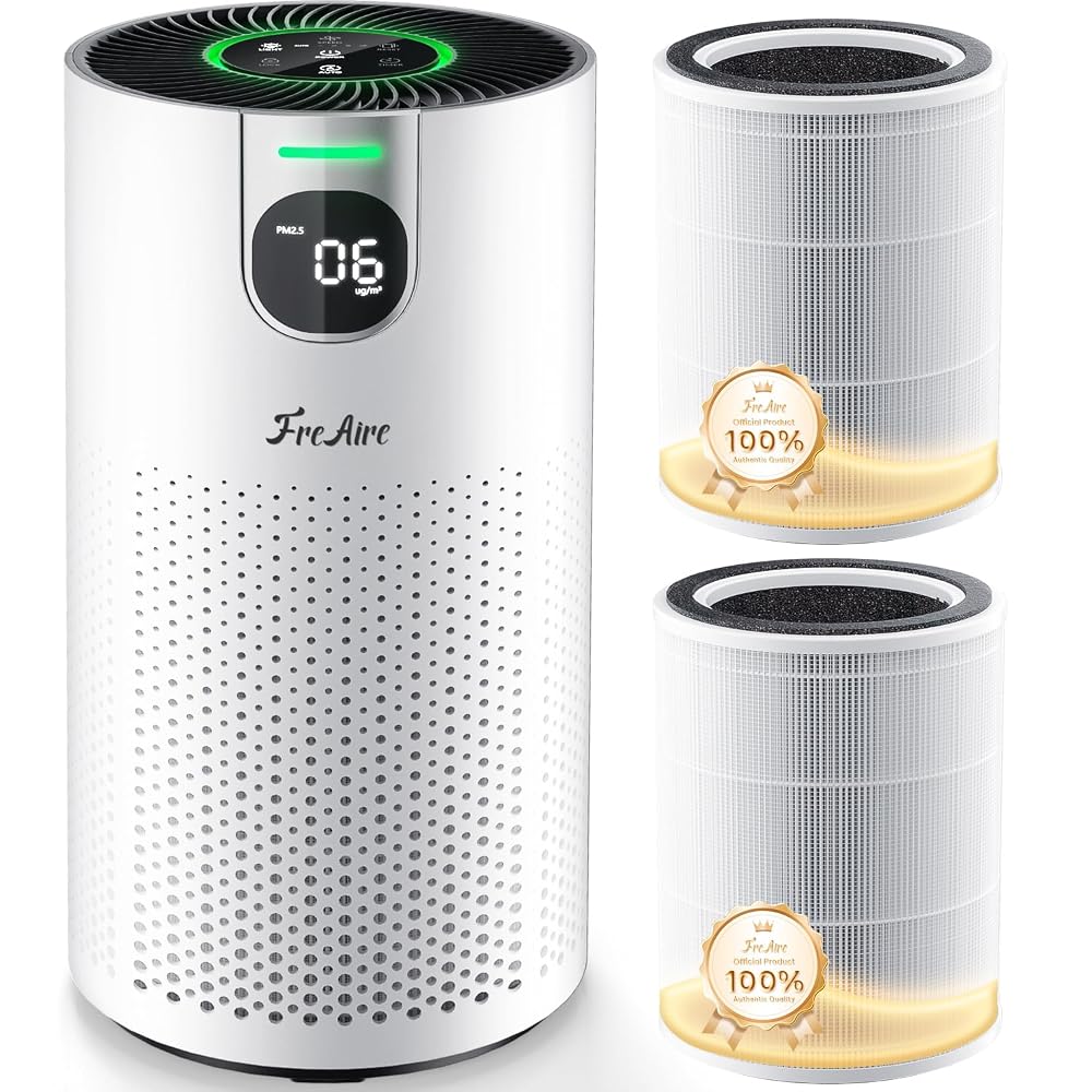 FreAire Air Purifier & 2P Replacement Filter for VisionAir HAP606 Air Purifier