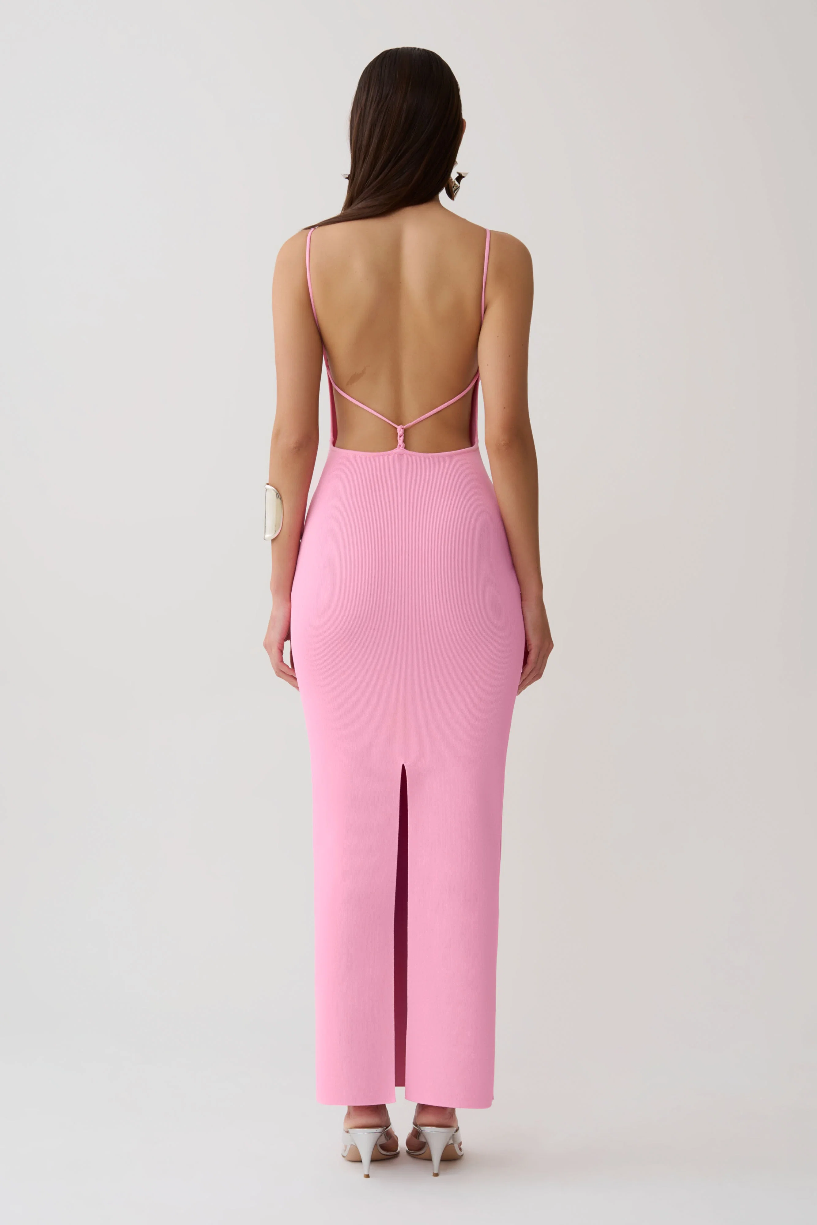 Robin Strappy Back Bandage Maxi Dress - Lipstick Pink