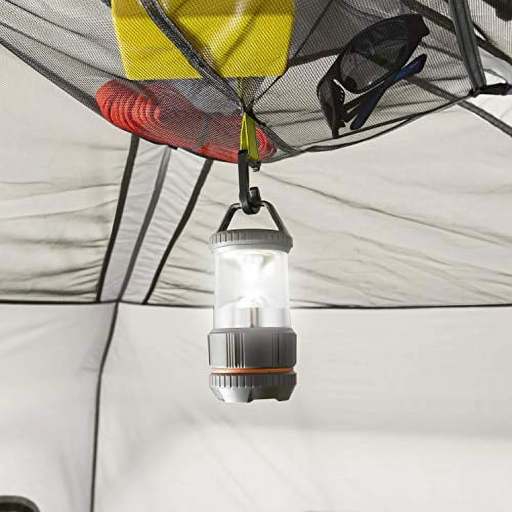 6 Person Instant Cabin Tent with Wall Organizer (Gray) - Image 7