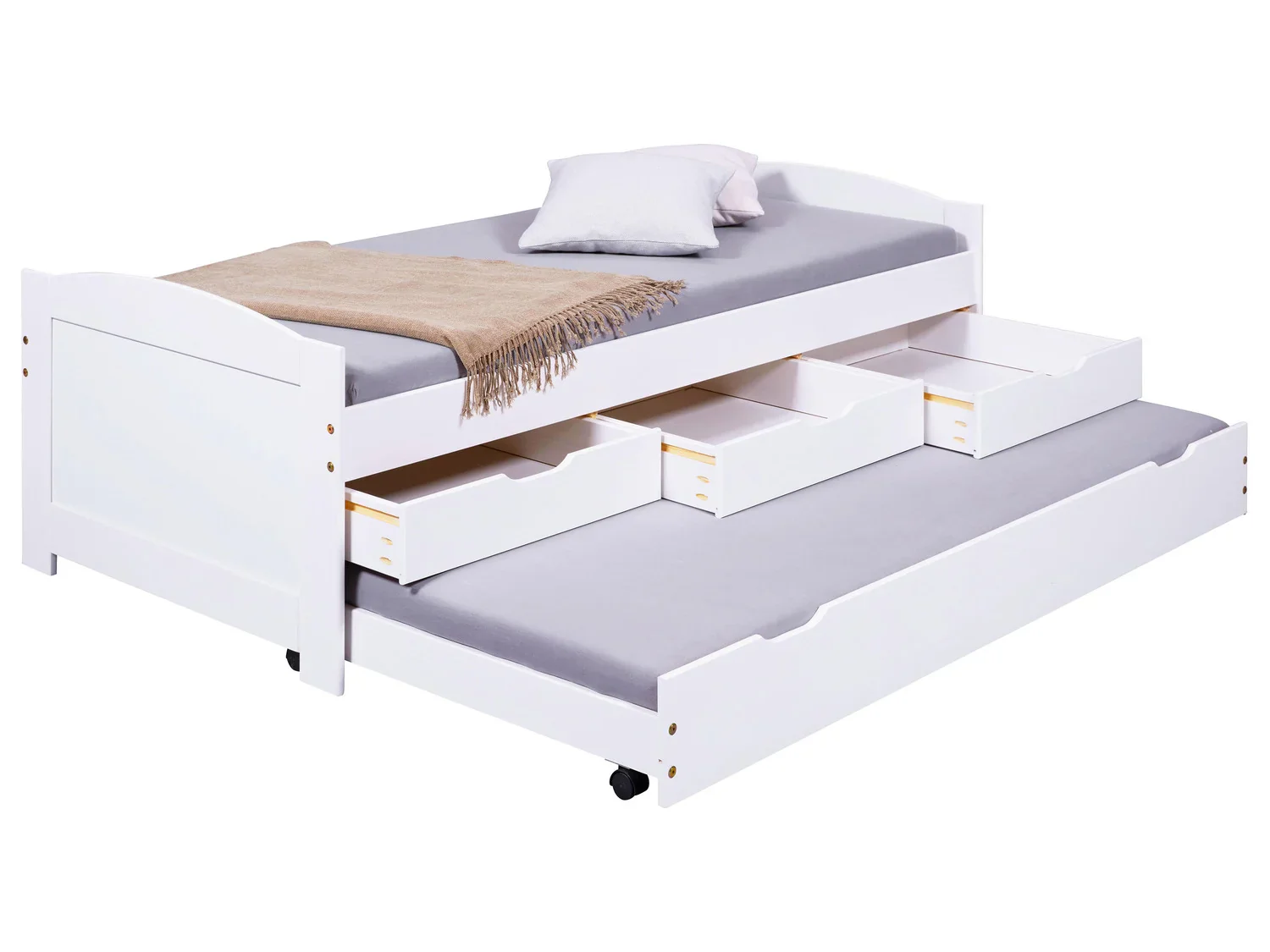 Inter Link Lit banquette 3 tiroirs, 205 x 63 x 96 cm