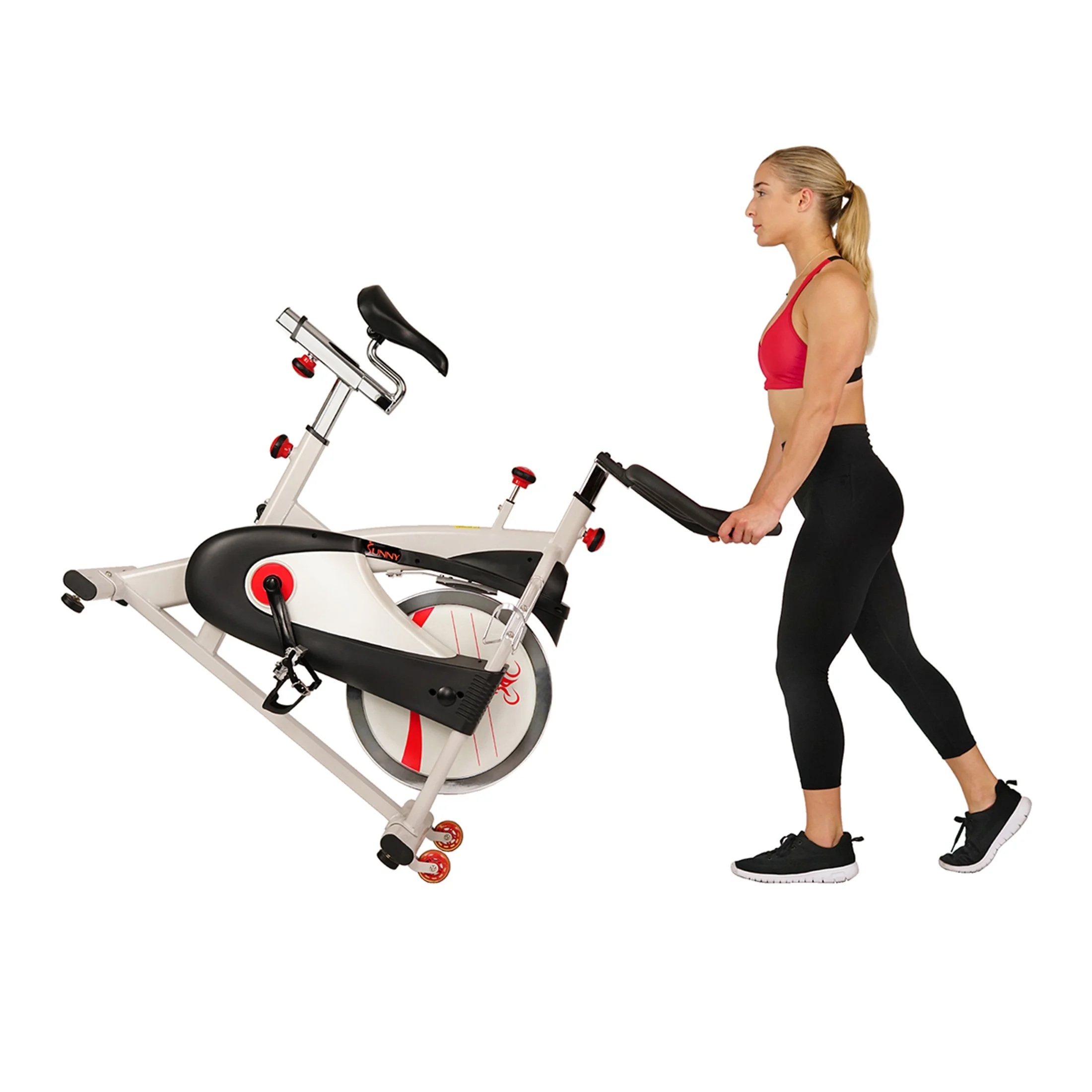 40lb Flywheel Belt Drive Indoor Cycle Bike w/ Clipped Pedals SF-B1509(Belt Drive) - Image 2