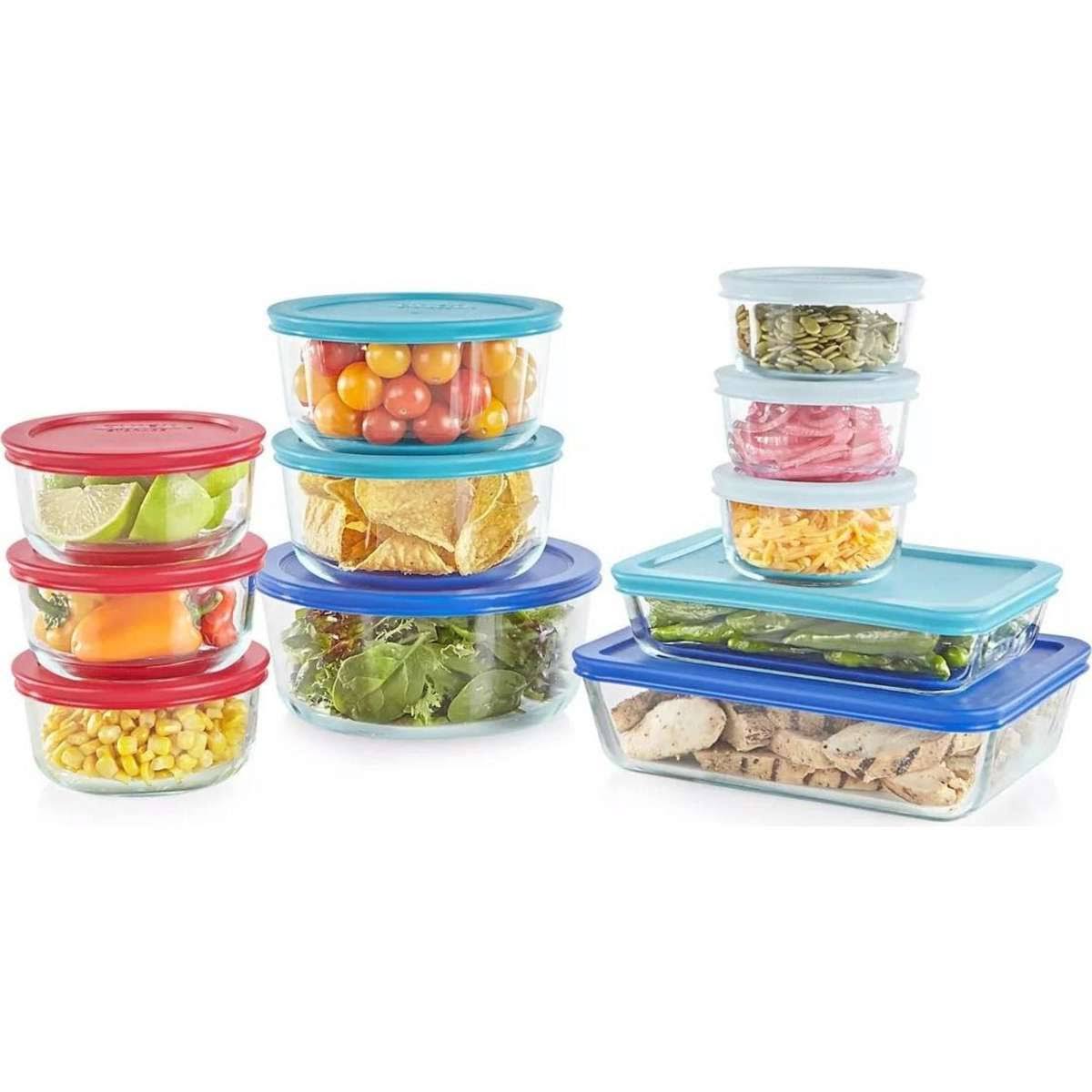 Pyrex 22-Pc. Glass Food Storage Set