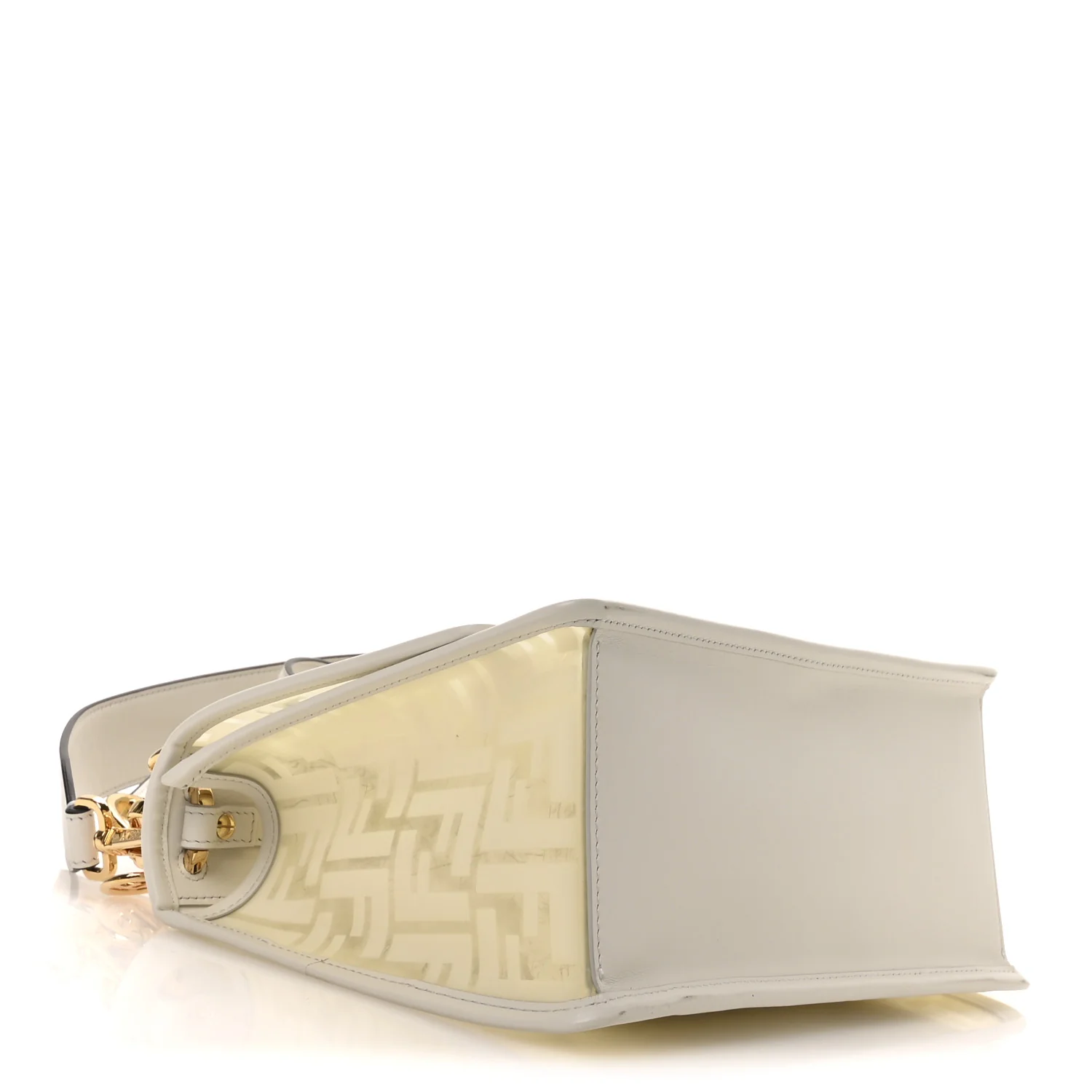 TPU FF Vitello Century F is Fendi Kan I Shoulder Bag White