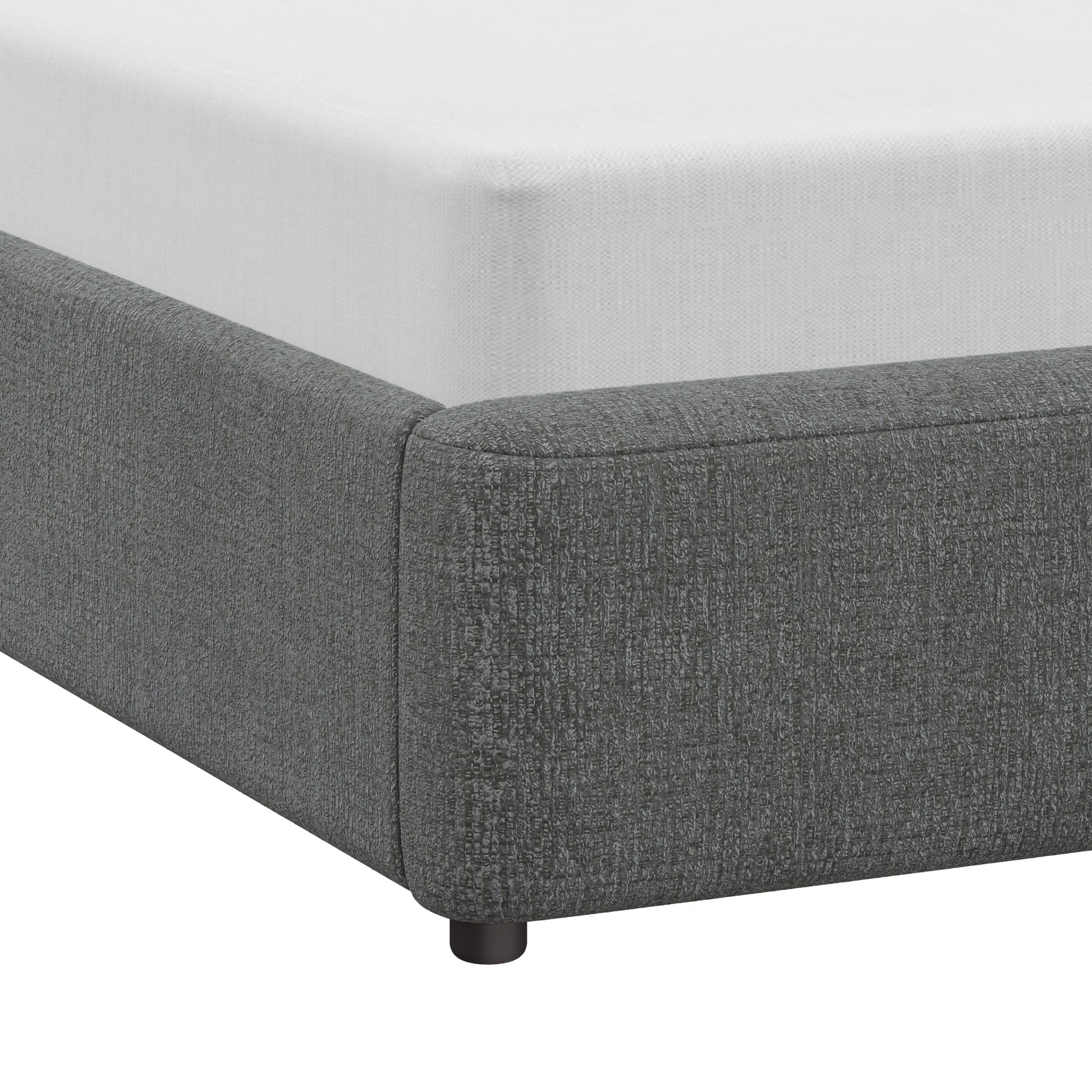 Better Homes & Gardens Juliet King Boucle Platform Bed, Ivory