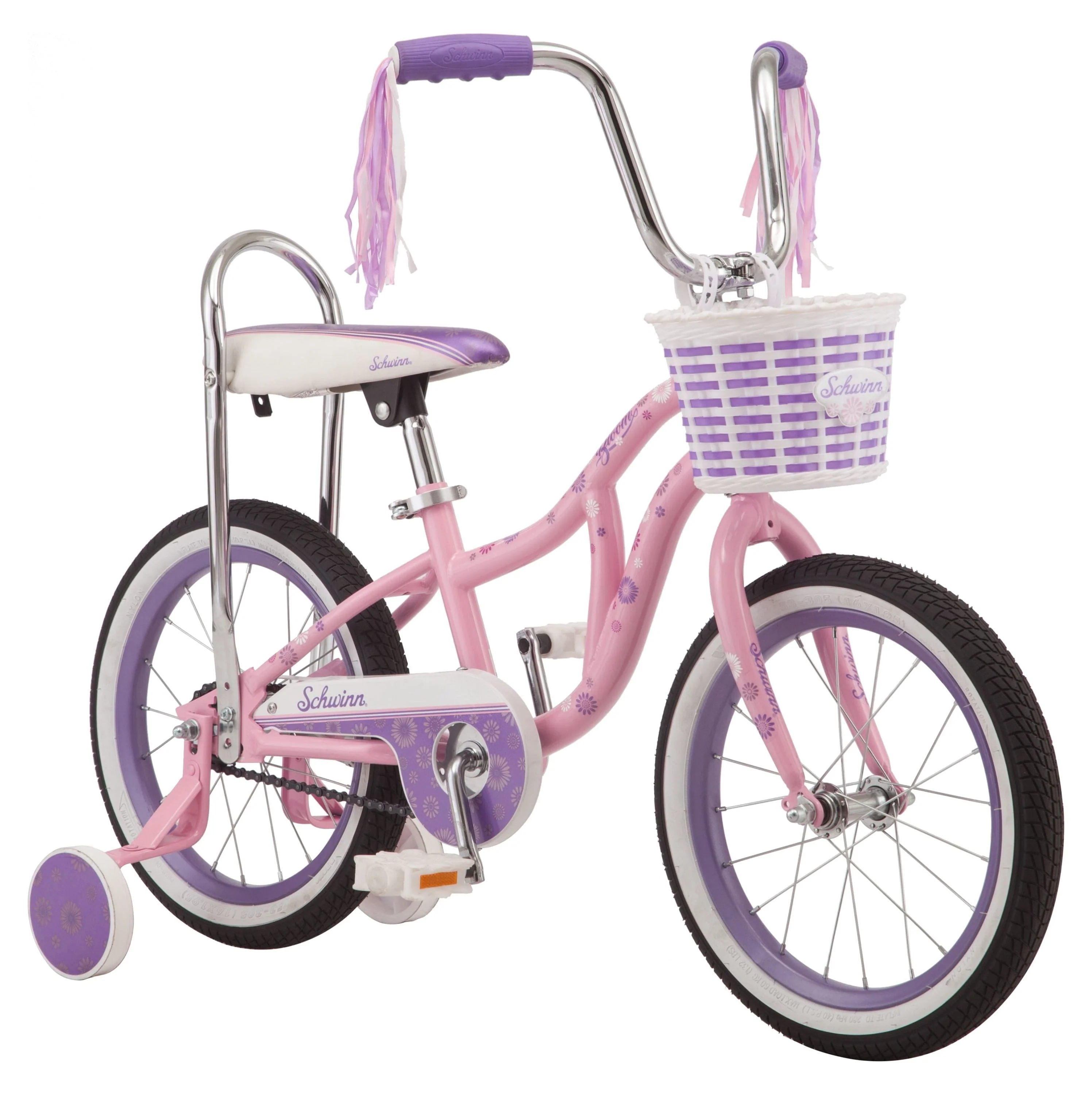 16" Bloom Kid's Bike with Training Wheels, Pink