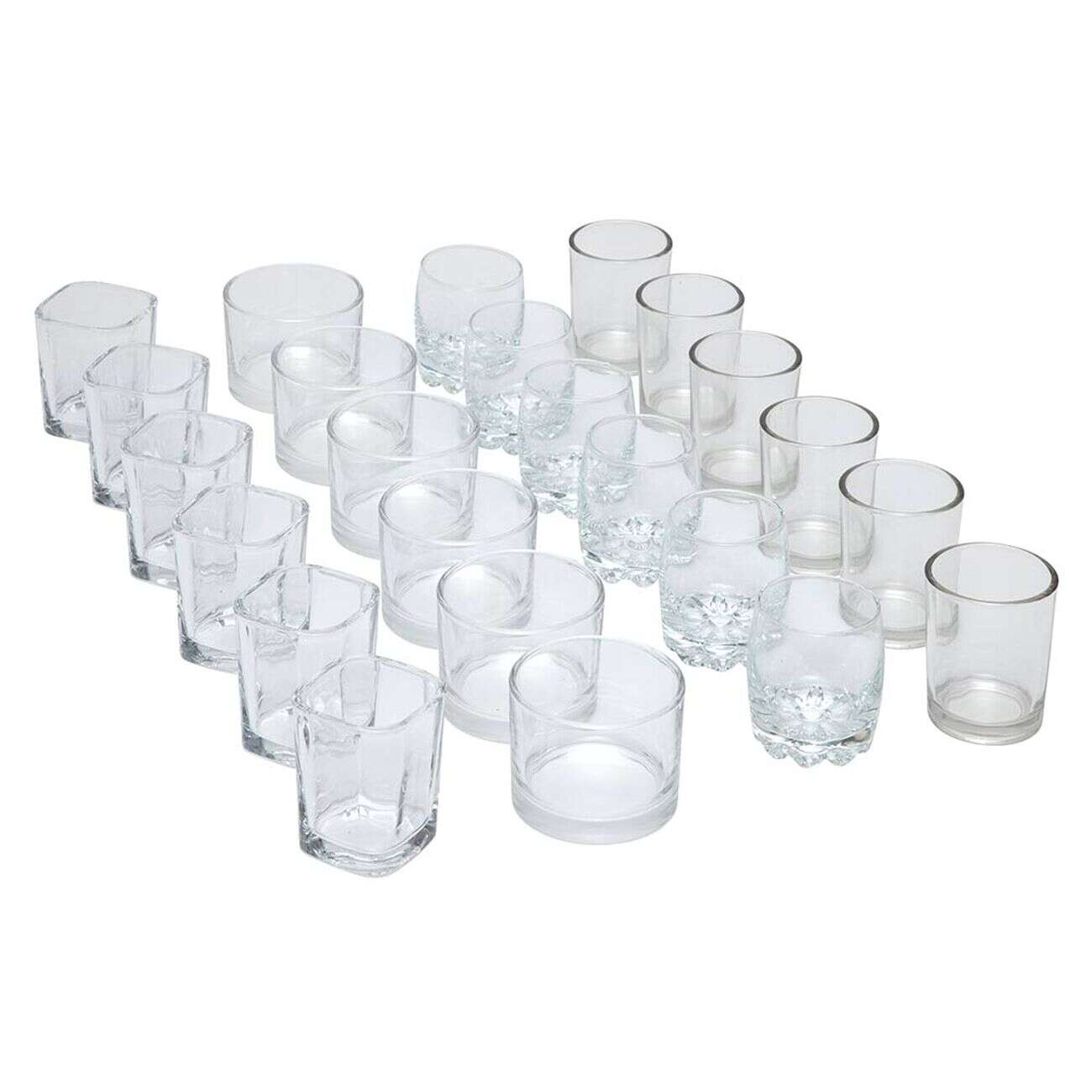 Service 24 verrines en verre