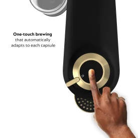 Nespresso Limited - Edition Vertuo Pop Coffee and Espresso Maker by Breville, Matte Black Gold