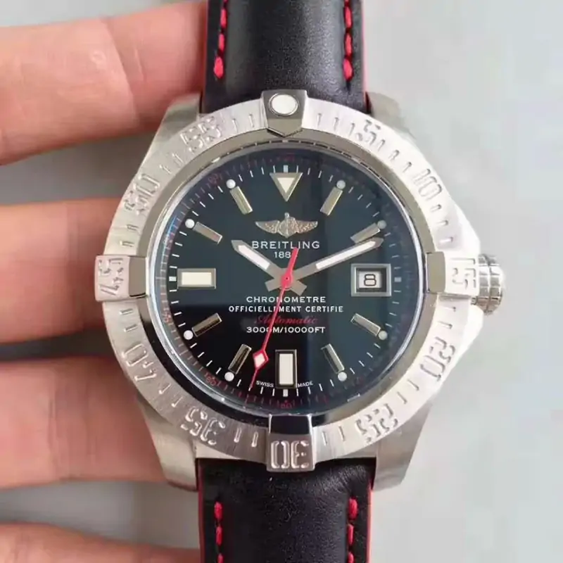 Breitling Avenger II Seawolf A1733110 / BC30 / 435X / A20BASA.1 GF Factory Black Dial