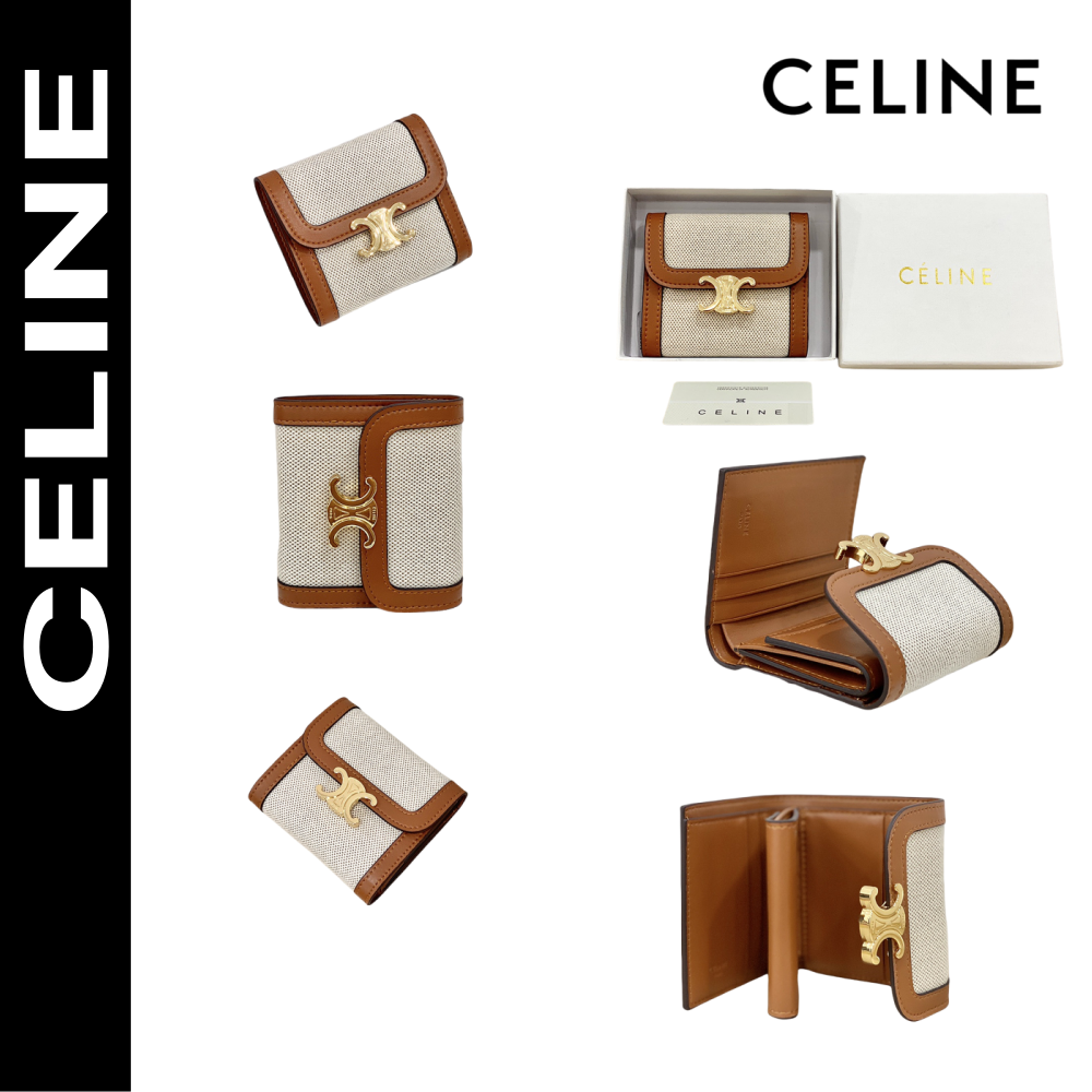 CELINE【セリーヌ】大人気 軽量＆コンパクト持ち運びに便利な短い財布 ！関税送料込み