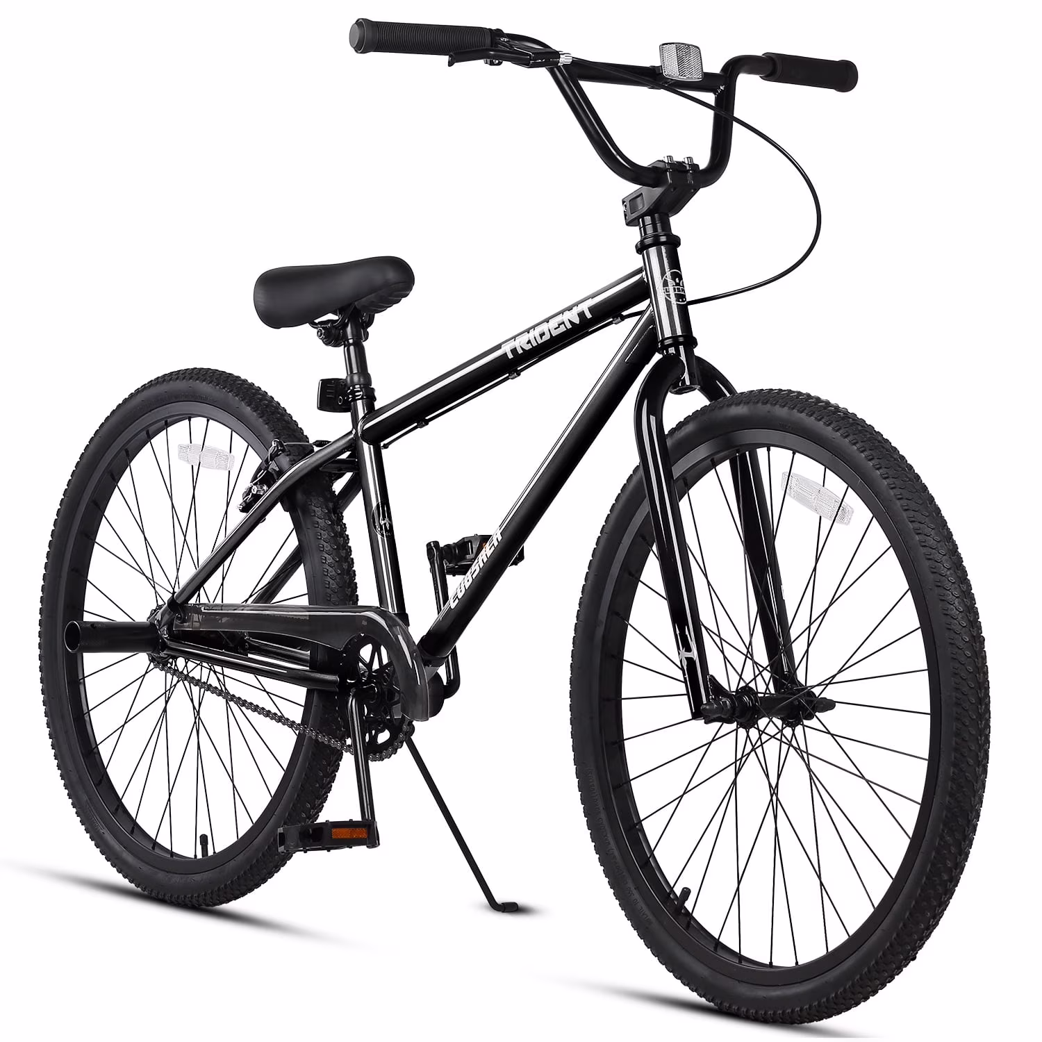 Cubsala 24 in BMX Race Bike Trident Bicycles Beginner - Level to Advanced Riders with 2 Pegs Trick Cycling and Professional Riding, Black