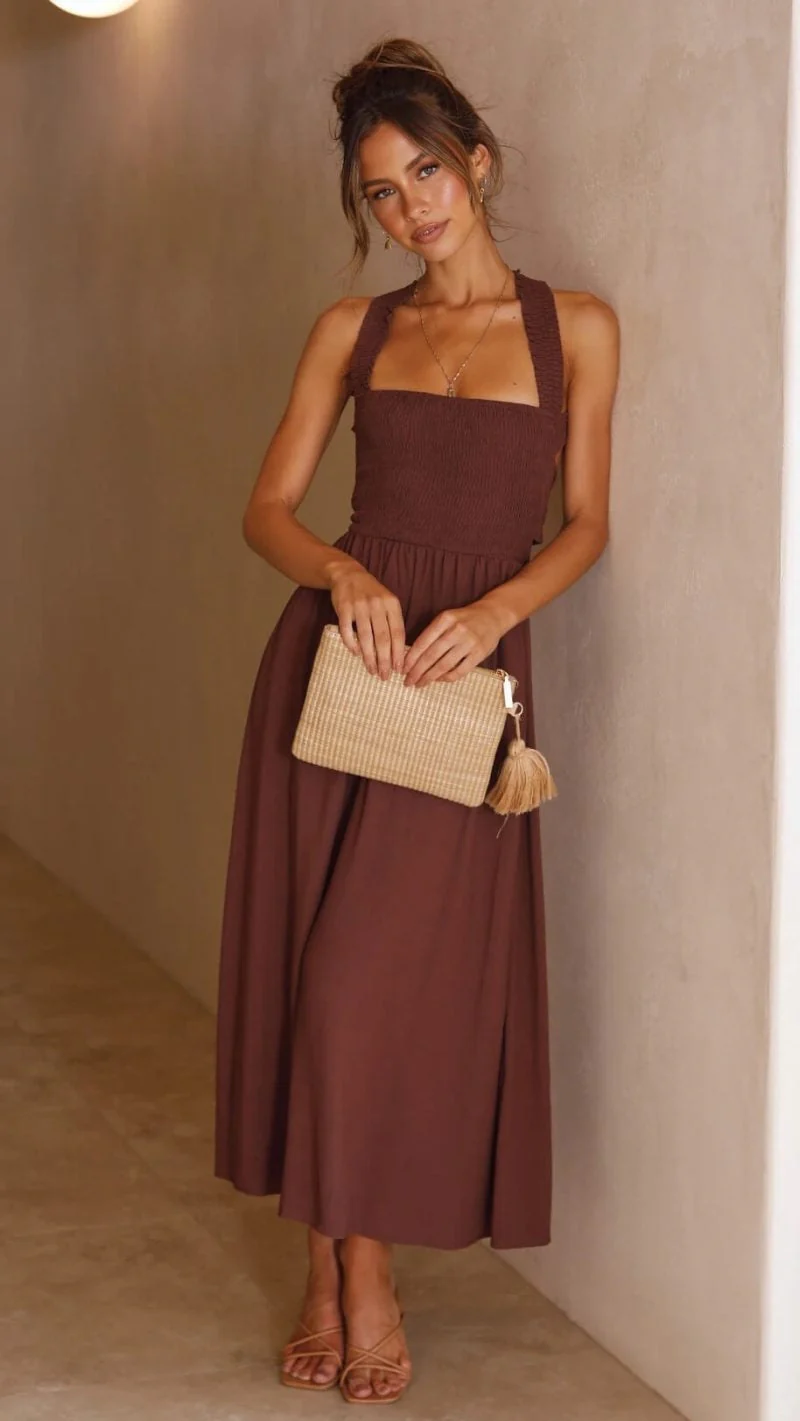 Robe Maxi Élégante pour Soirées d'Été Stylées