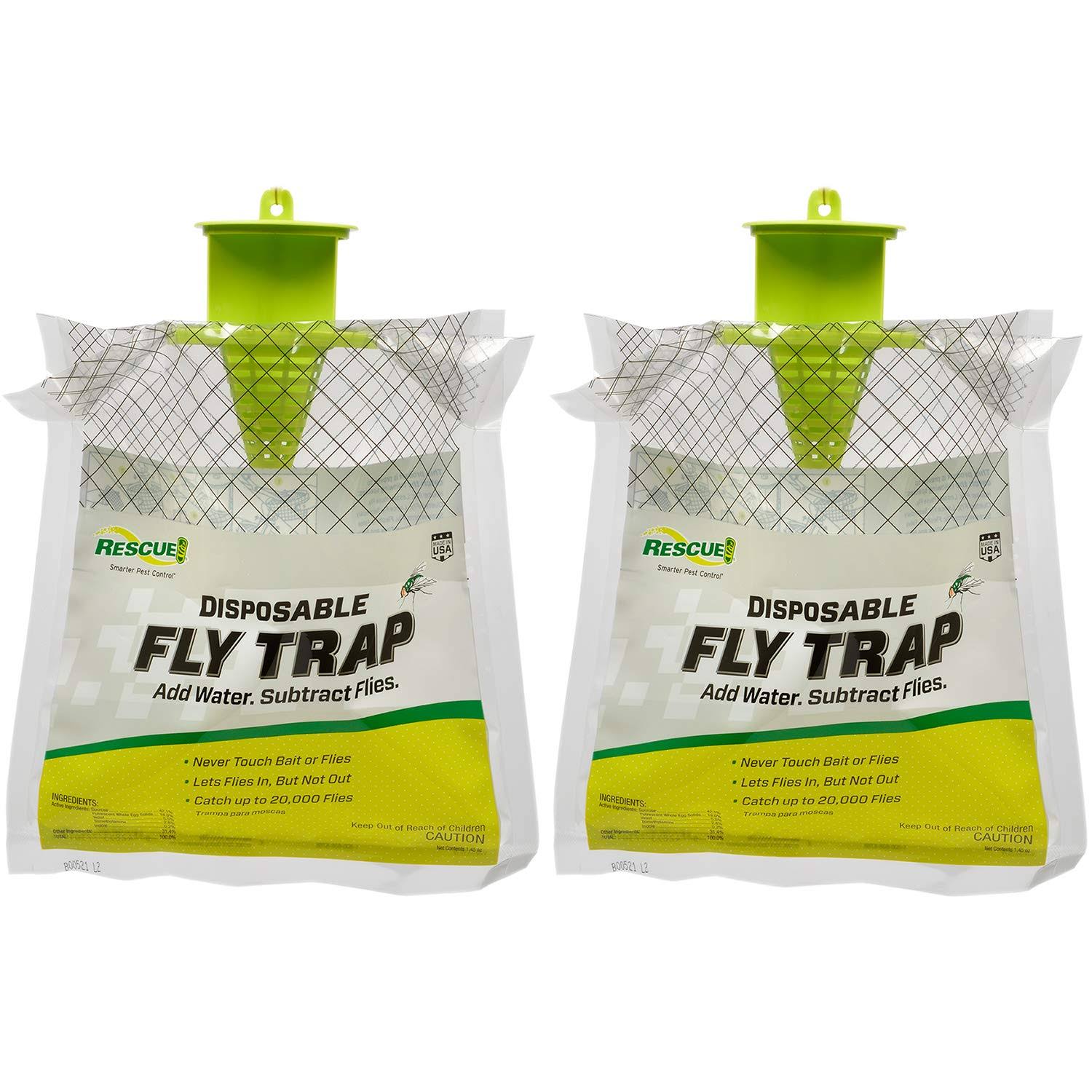 Rescue! Outdoor Disposable Fly Trap 2 Pack