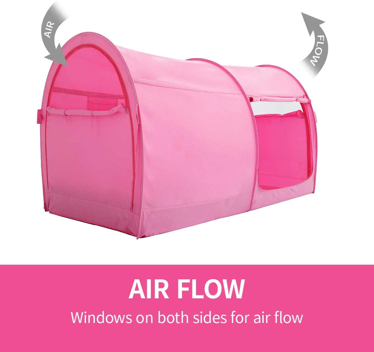 Bed Tent Pop Up Canopy Full Pink - Image 4