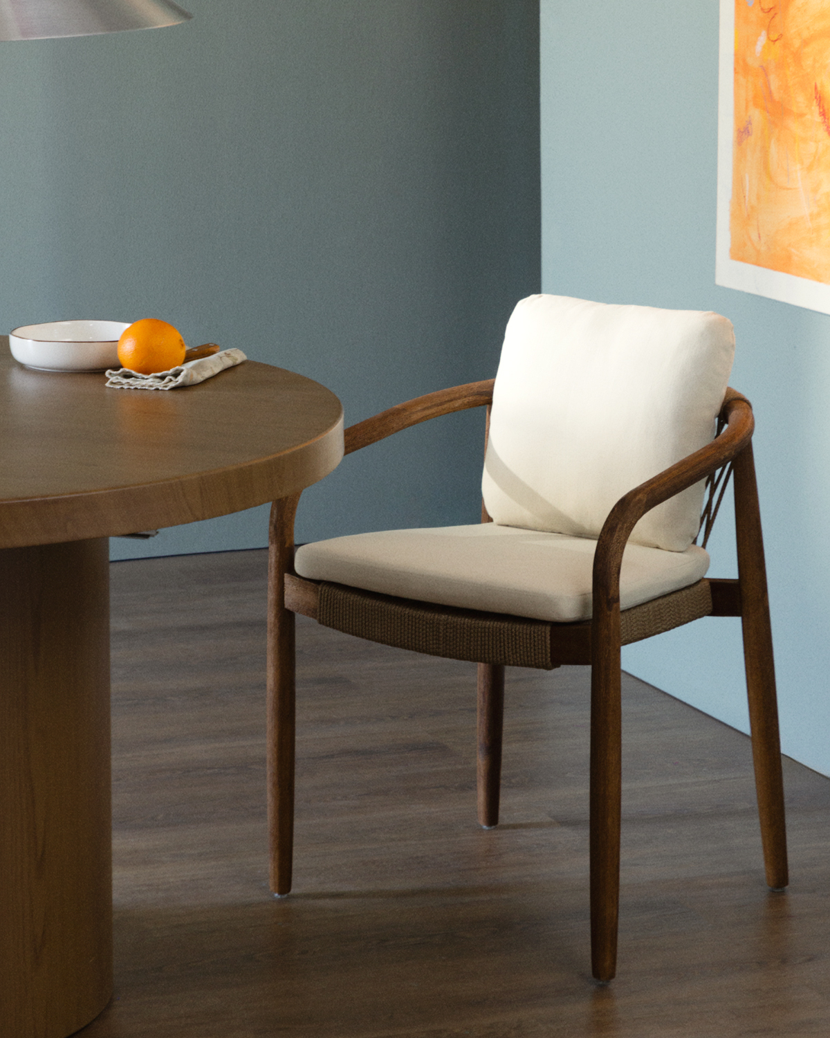 Loli - Silla de Comedor de Madera de Acacia Loli