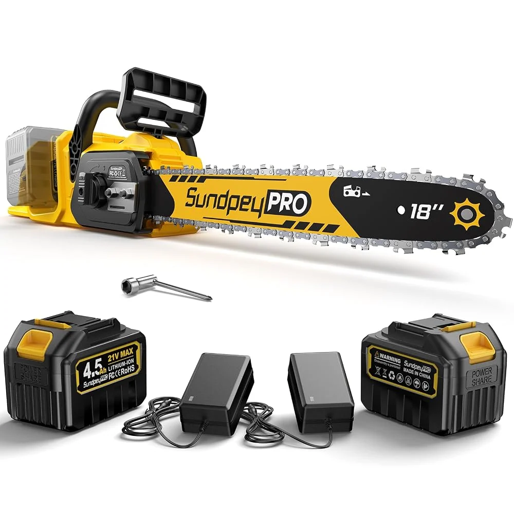 42V 18-Inch Brushless Cordless Chainsaw,1600W Electric Chain saw