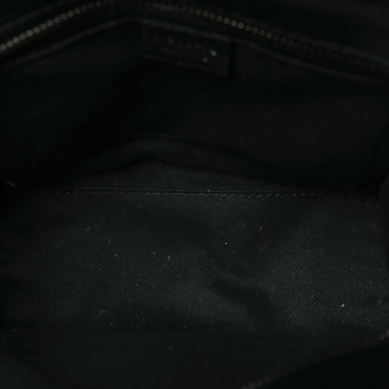 Pebbled Calfskin Nano Luggage Black