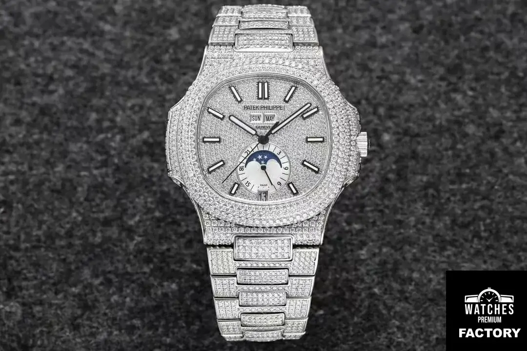 Patek Philippe Nautilus 5726 / 1A-014 R8 Factory Diamond Watch