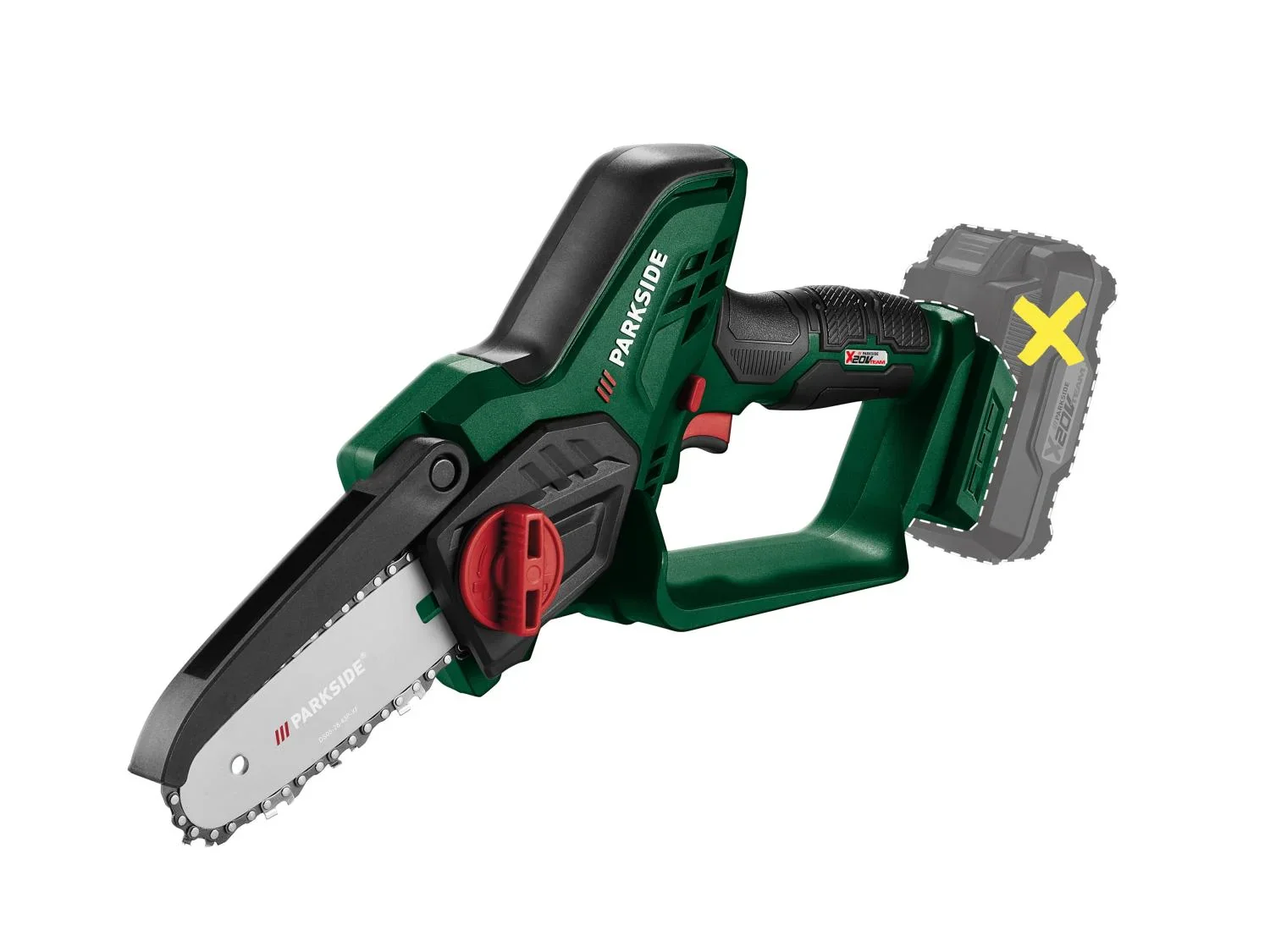 PARKSIDE Mini-trononneuse  bois sans fil PAGHS 20-Li B2, 20 V