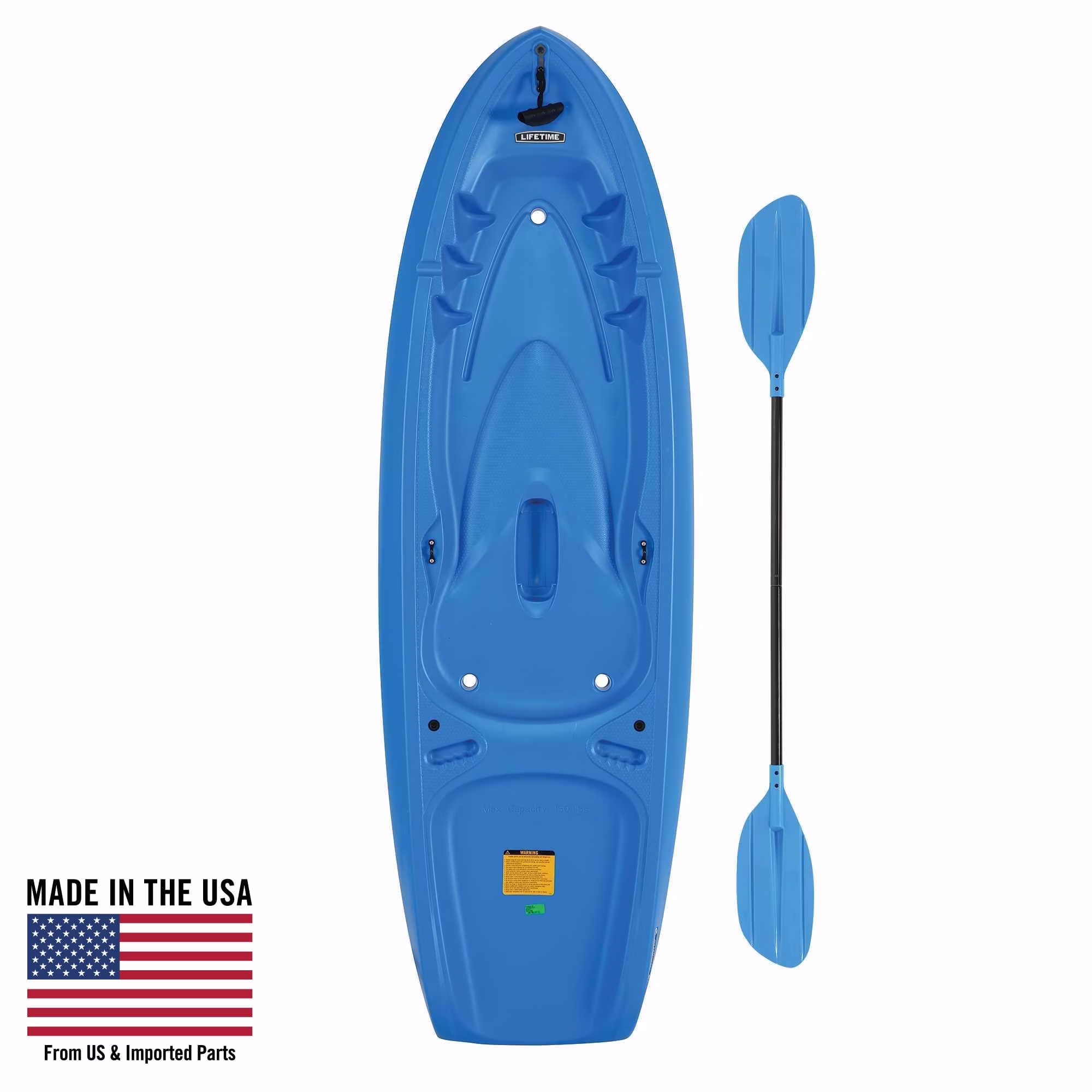 Recruit 6 5 ft Youth Sit on Top Kayak, Lime Green (90765)(Lime Green) Image 5