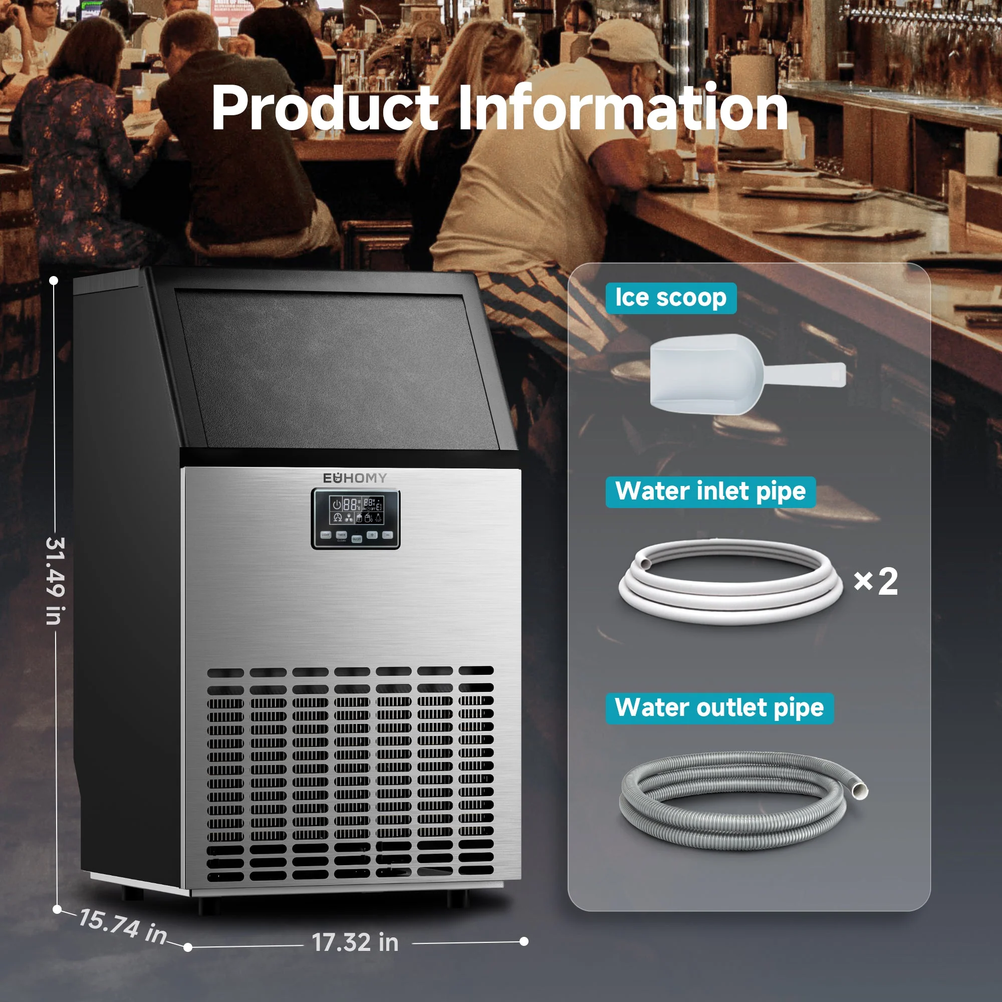 Euhomy Moon SE Crescent Commercial Ice Maker