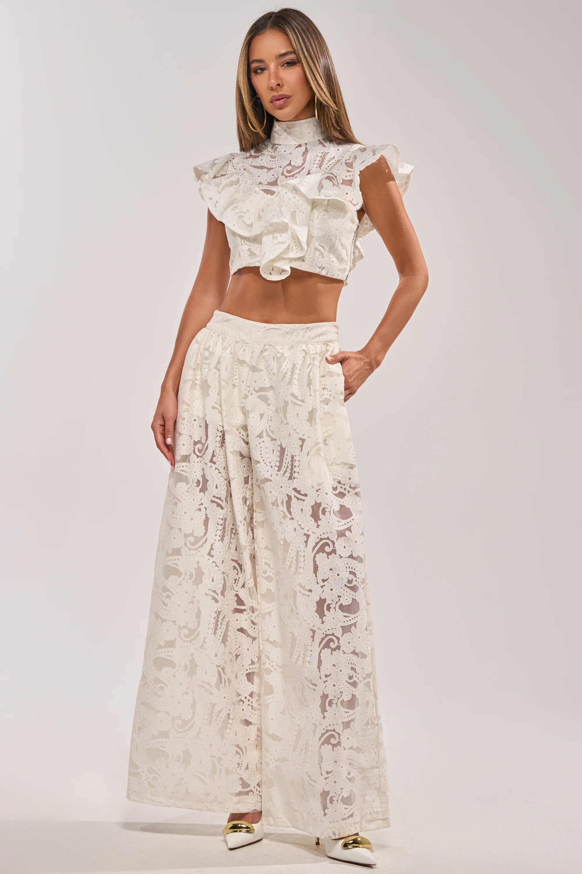 EMMA EMBROIDERED BALLOON PANT - Akira Store
