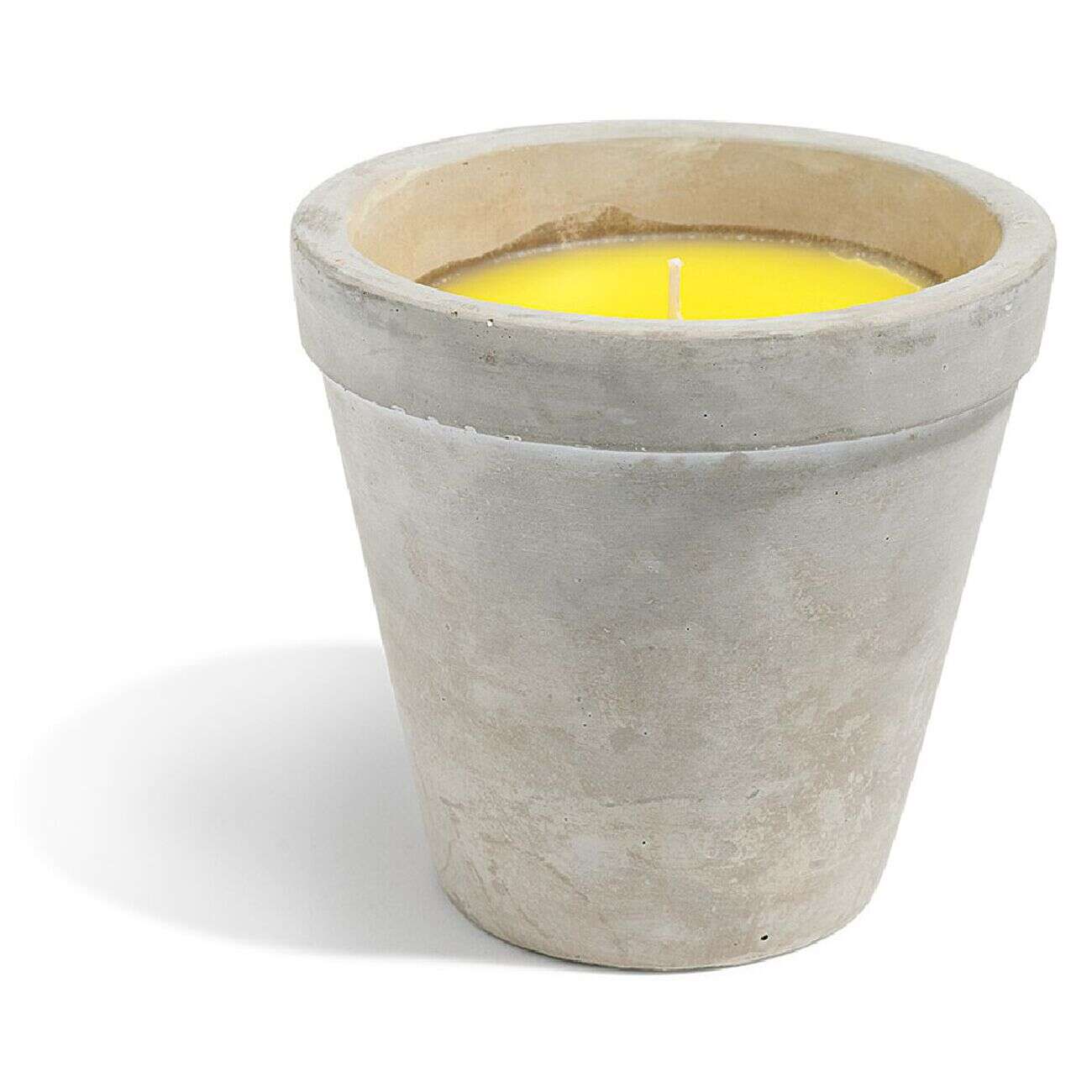Bougie citronnelle pot ciment Ø15xH14cm