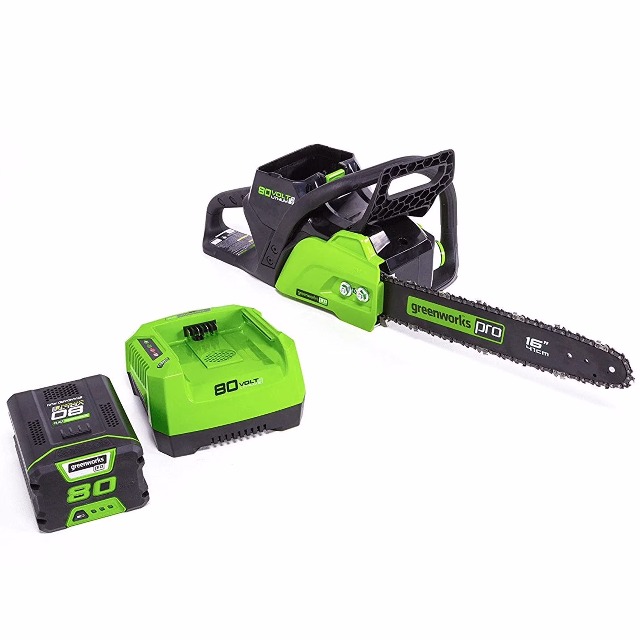 80V 16" Brushless Chainsaw with 2 0 Ah Battery Charger 2004502
