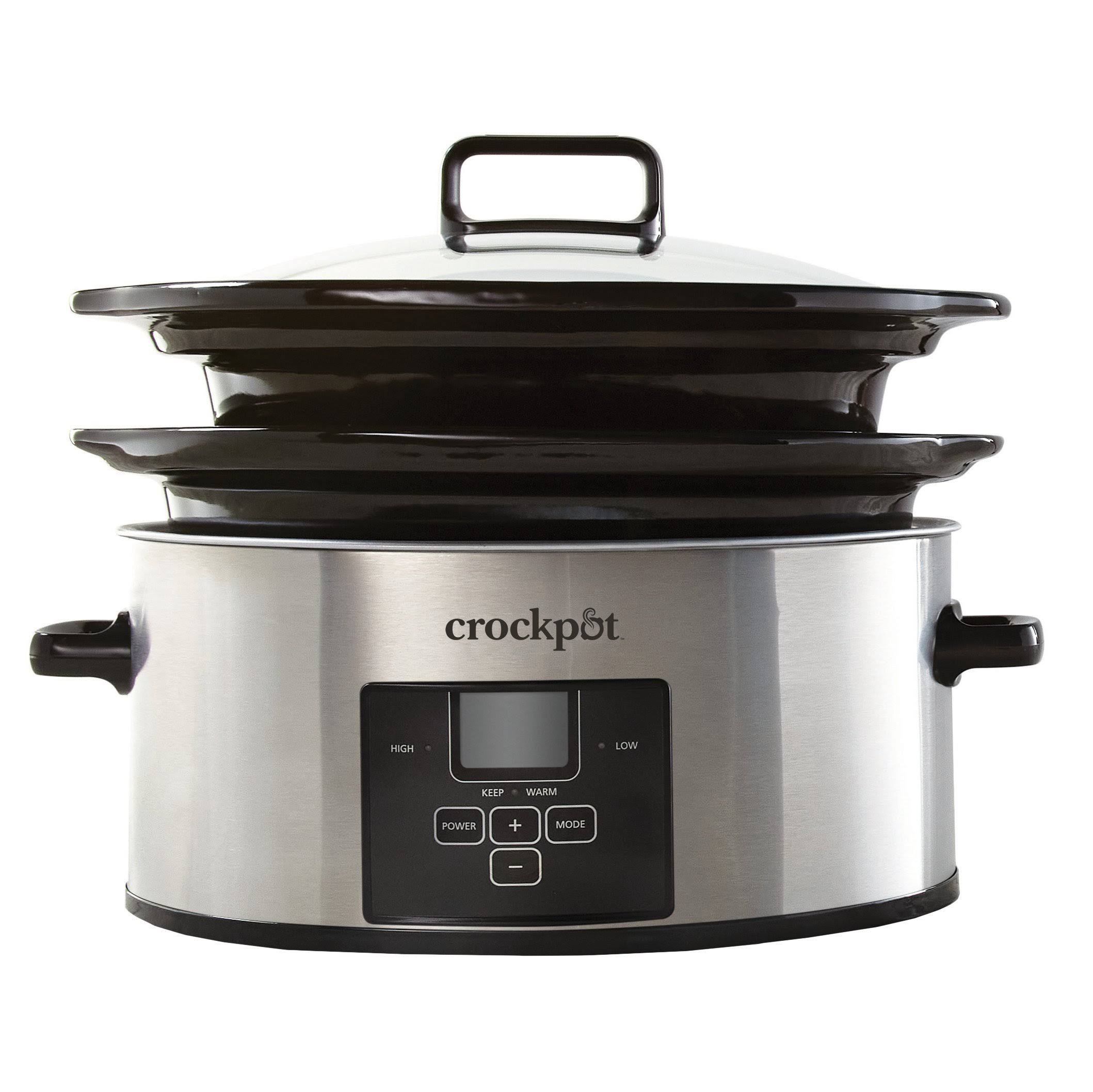 Crock Pot 6qt Choose-A-Crock Slow Cooker - Stainless Steel