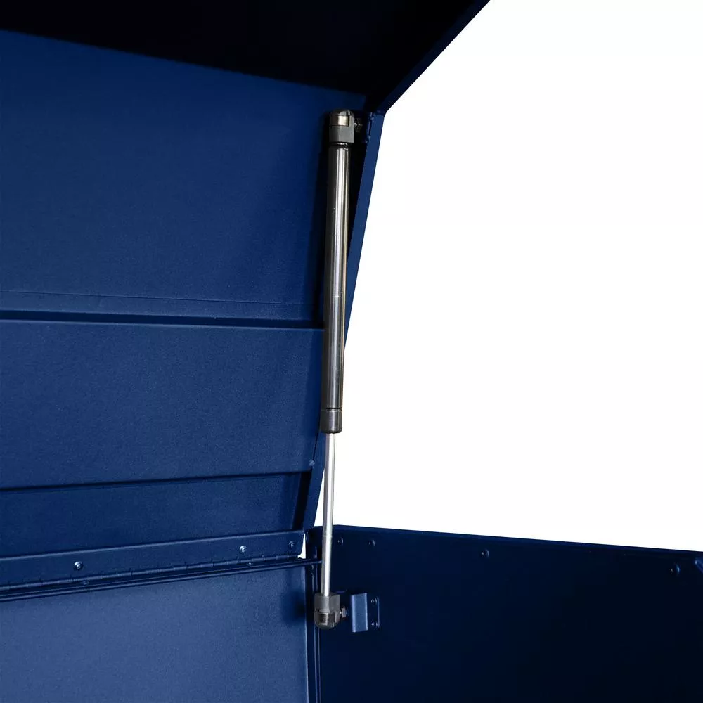Coffre à outils et armoire combinés robustes de 142 cm de large et 23 tiroirs, bleu mat