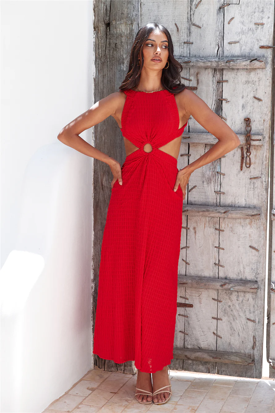 Got A Callback Maxi Dress Red