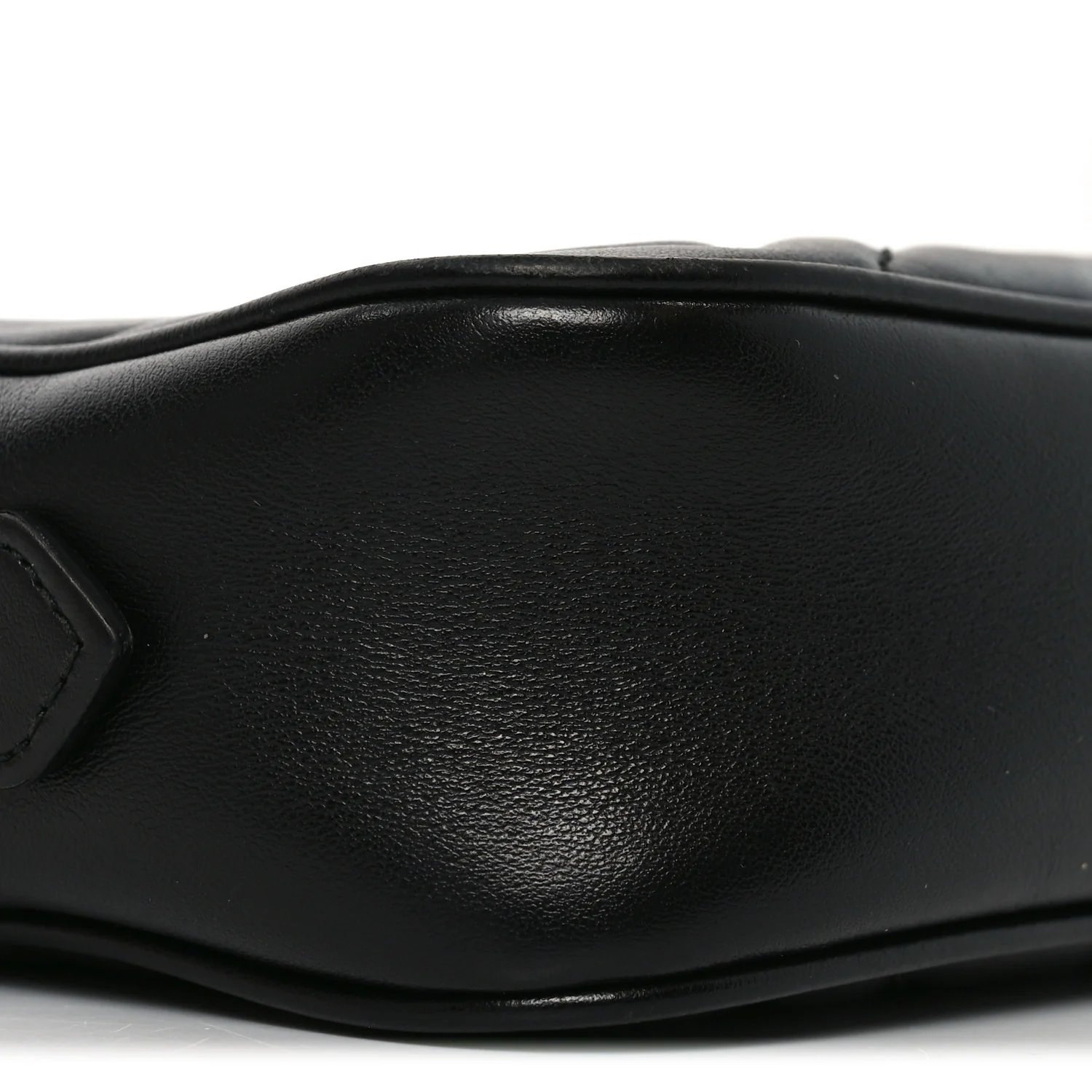 Calfskin Matelasse Mini GG Marmont Chain Shoulder Bag Black