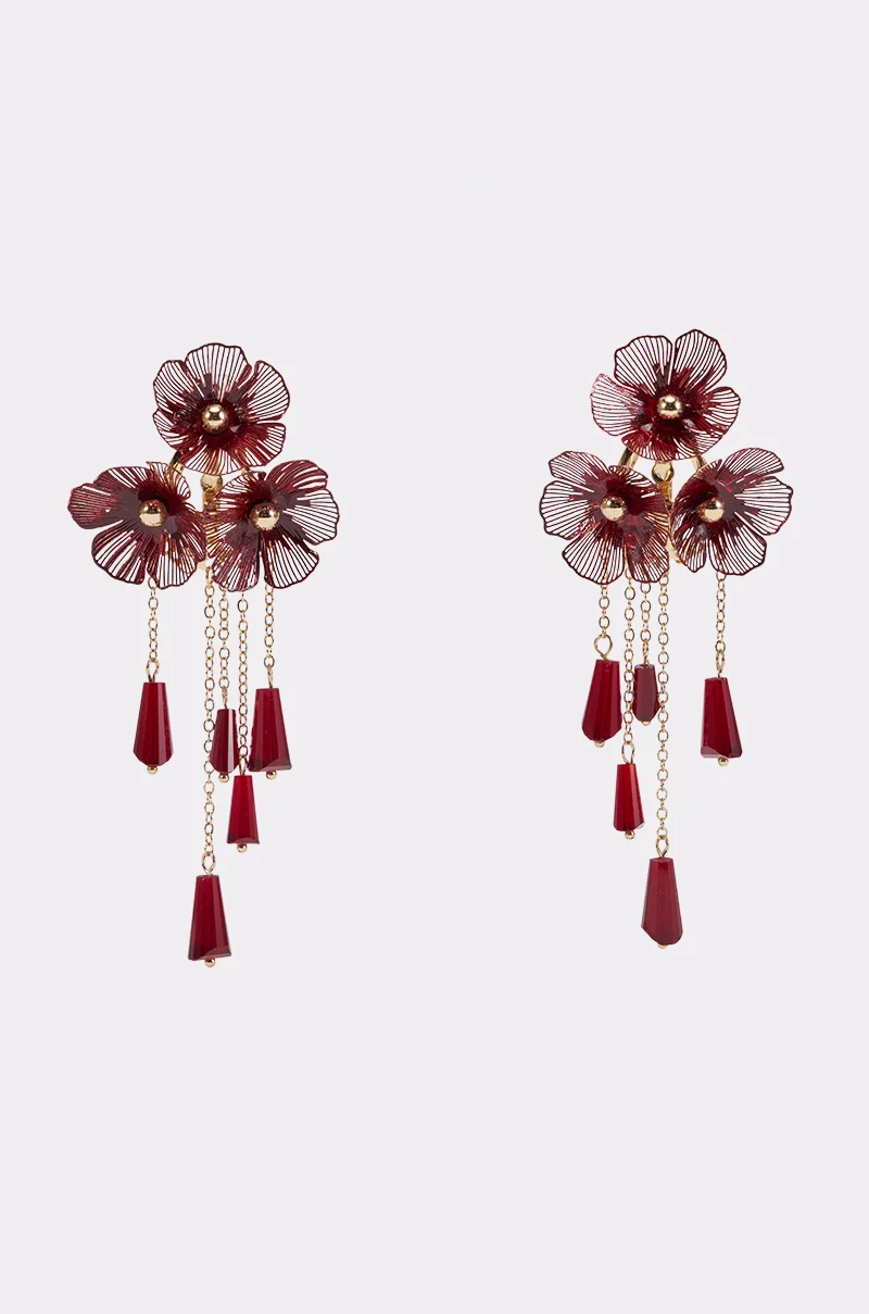BURGUNDY DRIP CHANDELIERS - Akira Store