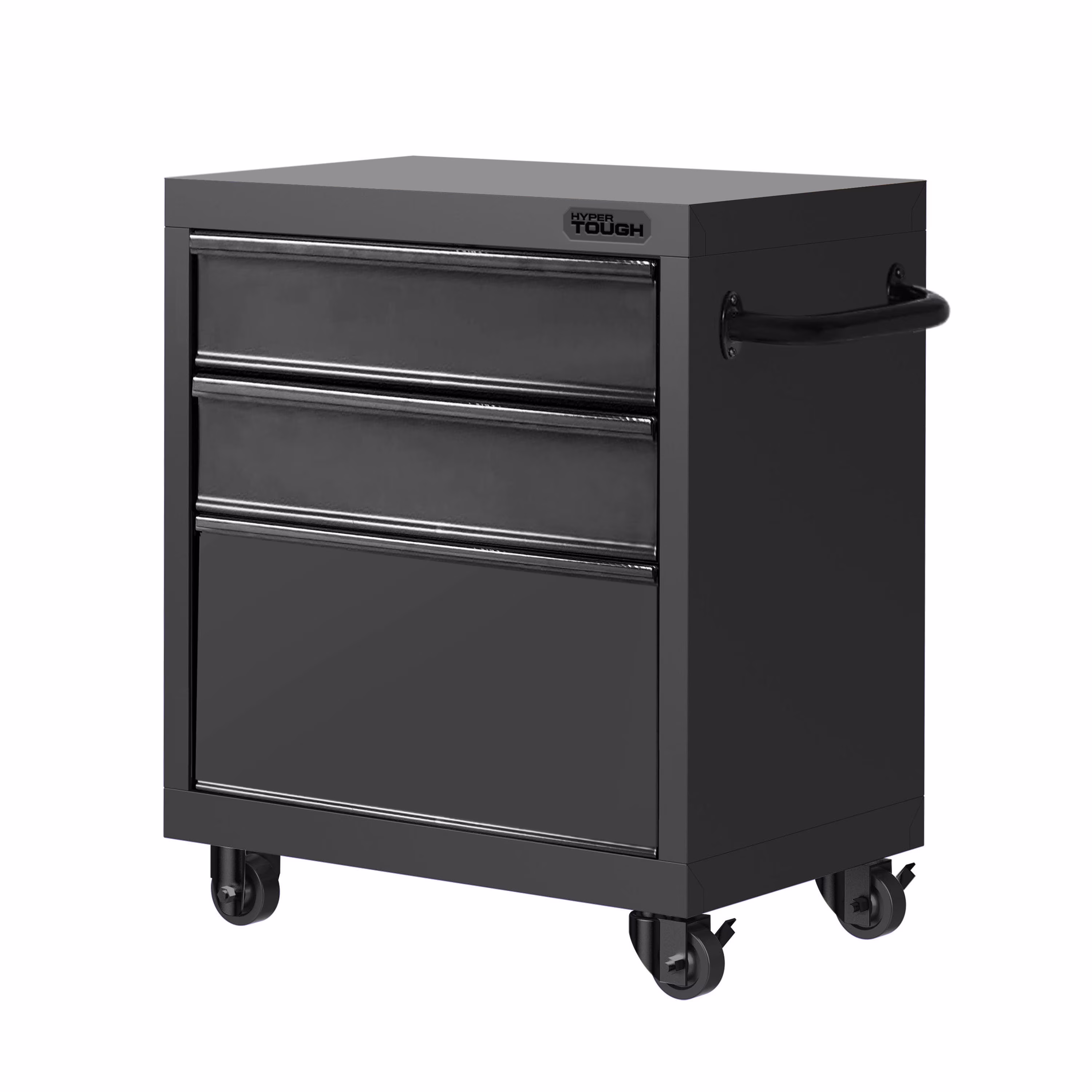 Hyper Tough 27-inch 3-Drawer Rolling Tool Cabinet, Black