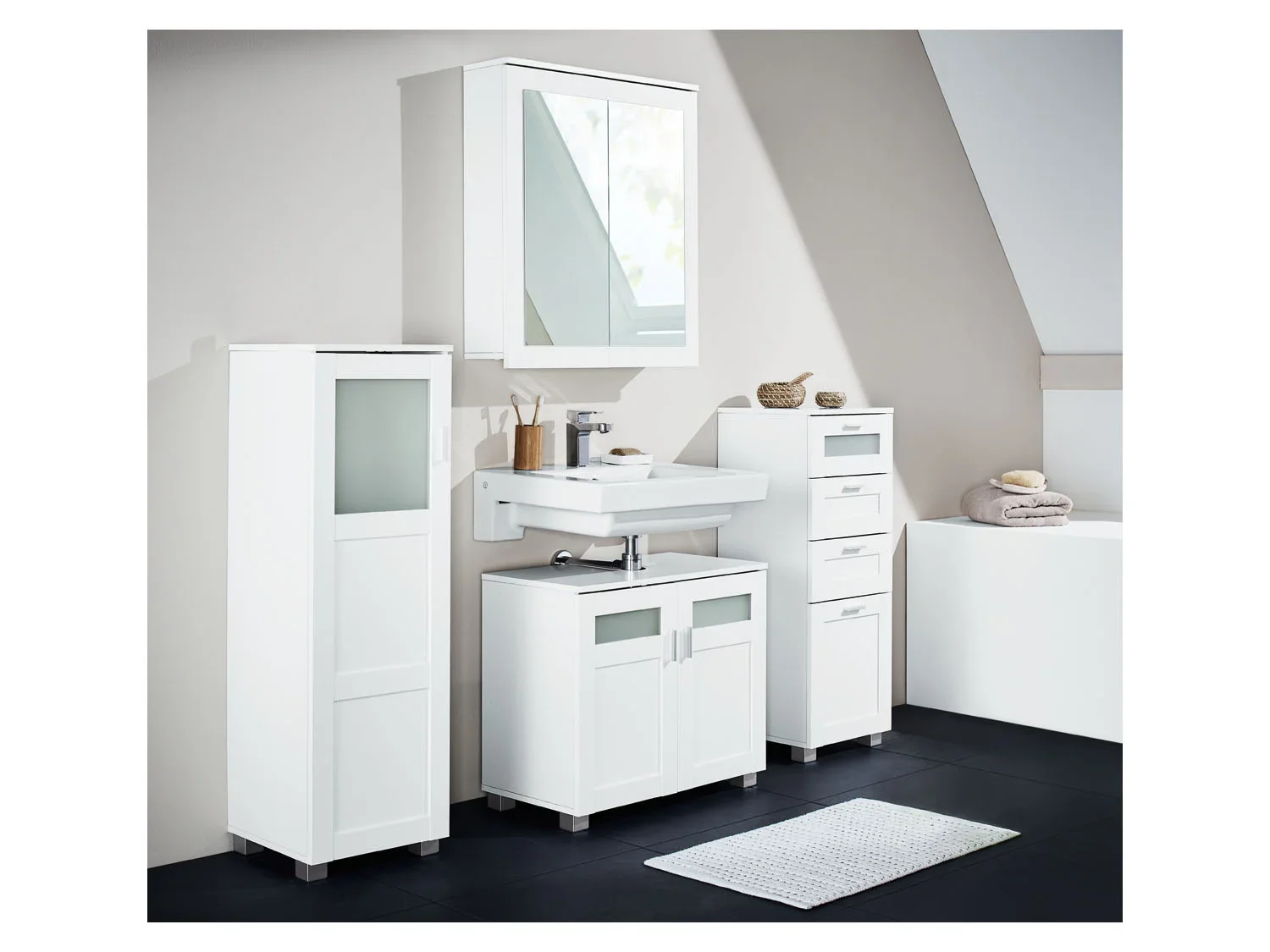 LIVARNO home Meuble sous-vasque Basel, 69 x 59 x 35 cm
