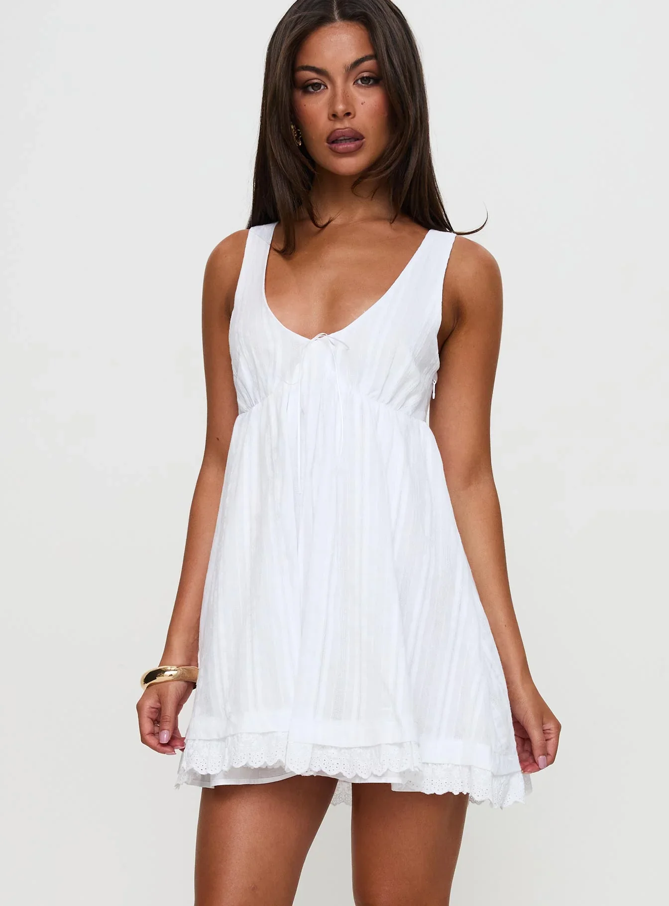 Nelty Mini Dress White