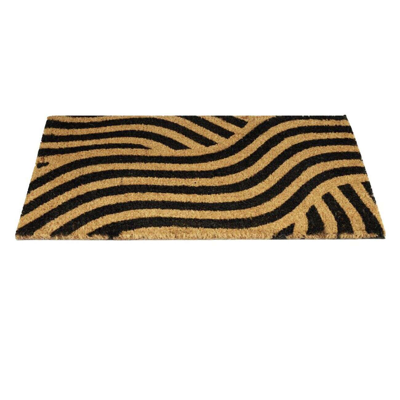 Paillasson coco rectangulaire vague 40x60cm