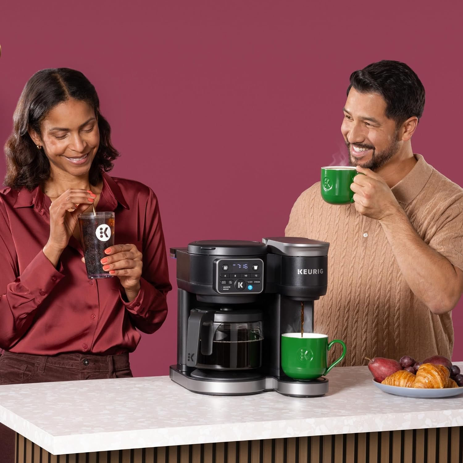 Keurig K-Duo Hot & Iced Single Serve & Carafe Coffee Maker, MultiStream Technology, 72oz Reservoir (Gen 2) |   MultiStream Technology, Reservoir (Gen 2)