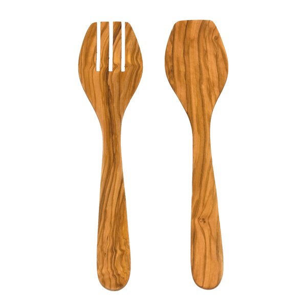 Serveringsbestikk 25 cm oliventre