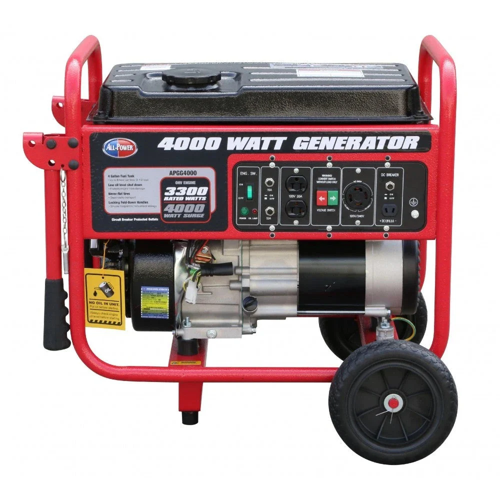 Générateur 4000 watts APGG4000, générateur portable 4000W pour alimentation de secours à domicile, alimentation de secours pour camping-car, alimentation de secours pour la restauration après un ouragan.